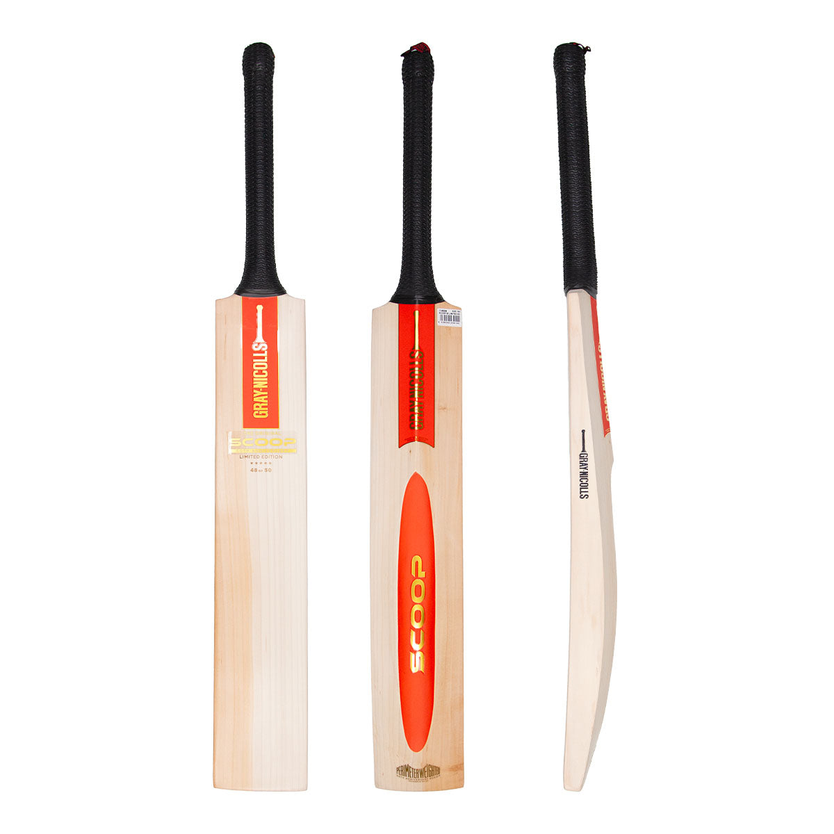 Gray Nicolls Scoop 50 Limited Edition Cricket Bat - Premium English Willow for Professional Players - Perfect for Matches & Training Sessions