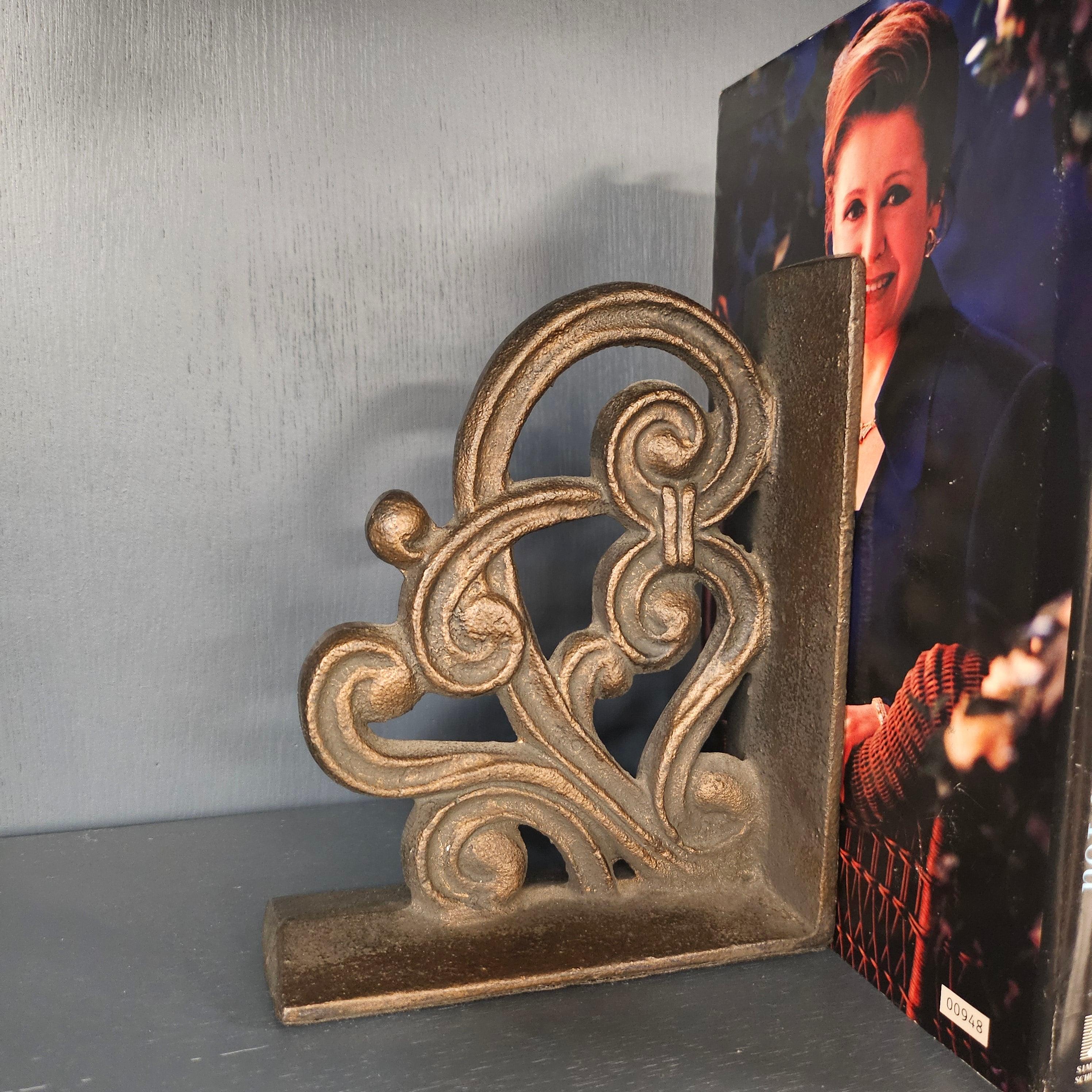 Decorative Bookends 40833 - Elegant Book Holders for Home Office, Library & Shelf Organization