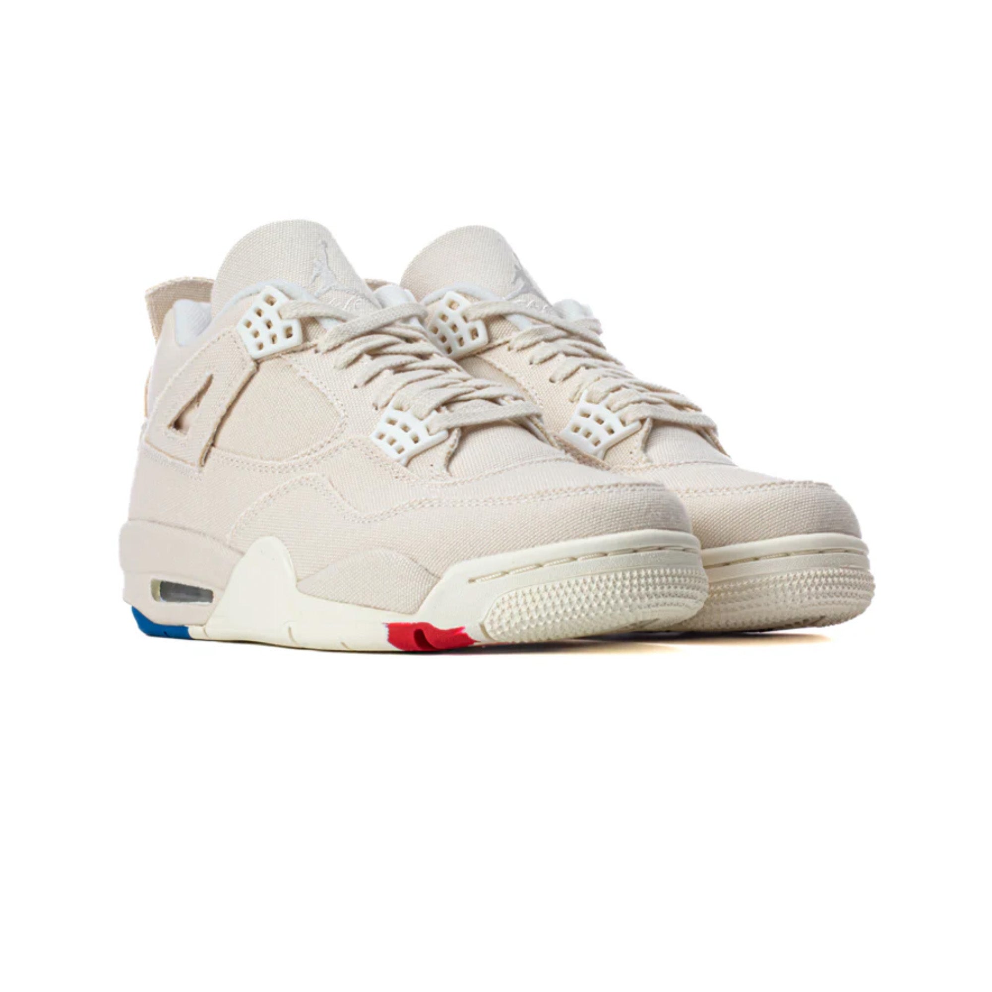 Air Jordan 4 Retro 'Blank Canvas' Women's Sneakers (2022 Release) - Stylish White Basketball Shoes for Women, Perfect for Casual Wear, Gym & Street Fashion