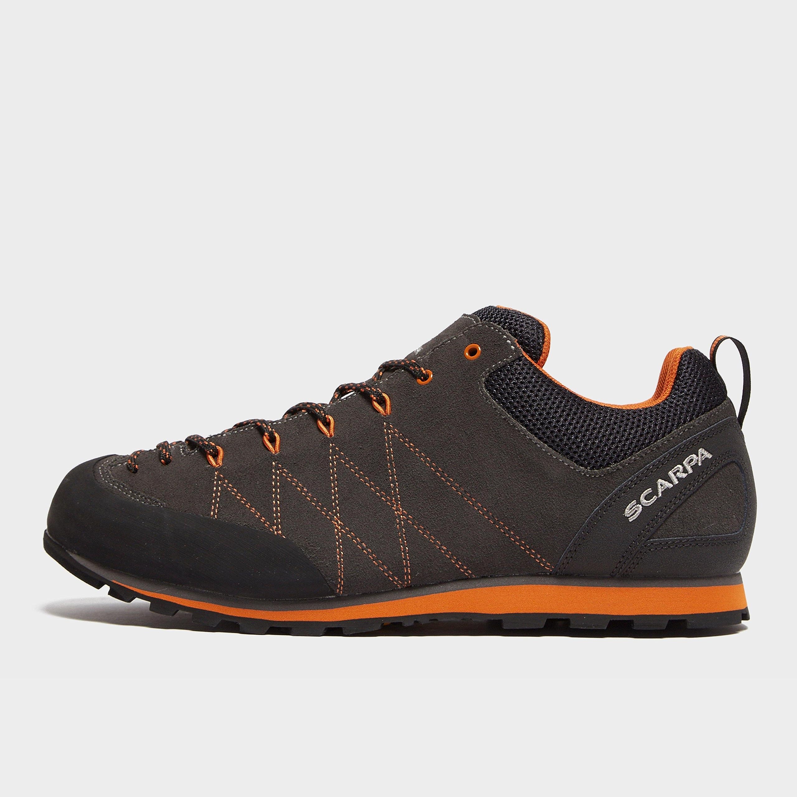 SCARPA Men's Crux Lightweight Suede Leather Approach Shoes - Best for Hiking, Walking & Outdoor Adventures | Durable & Comfortable for Rock Climbing, Trail Running & Travel