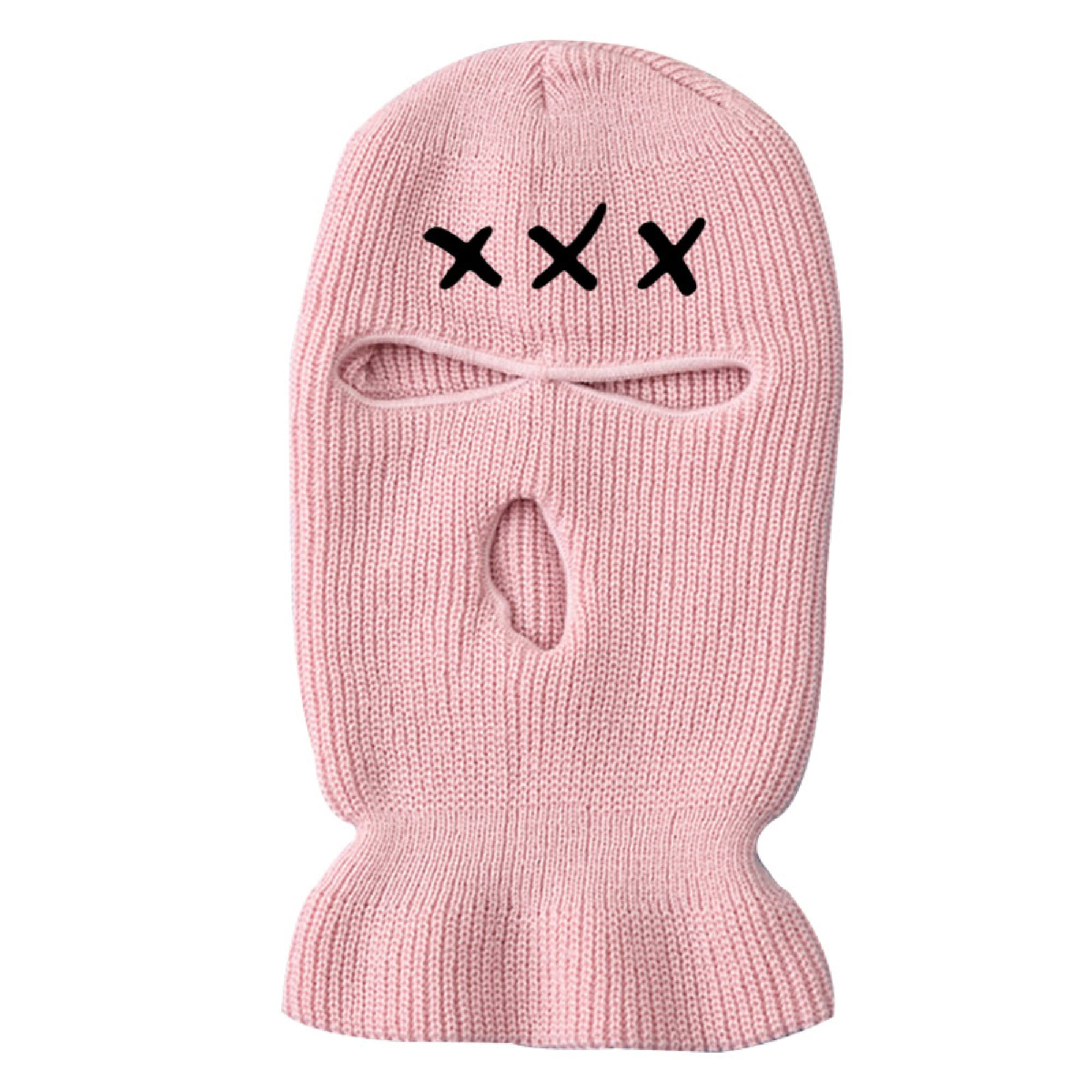 ISWMM 3-Hole Ski Mask - Wool Knit Winter Balaclava for Men & Women - Warm Windproof Face Cover for Skiing, Snowboarding, Cycling & Outdoor Activities