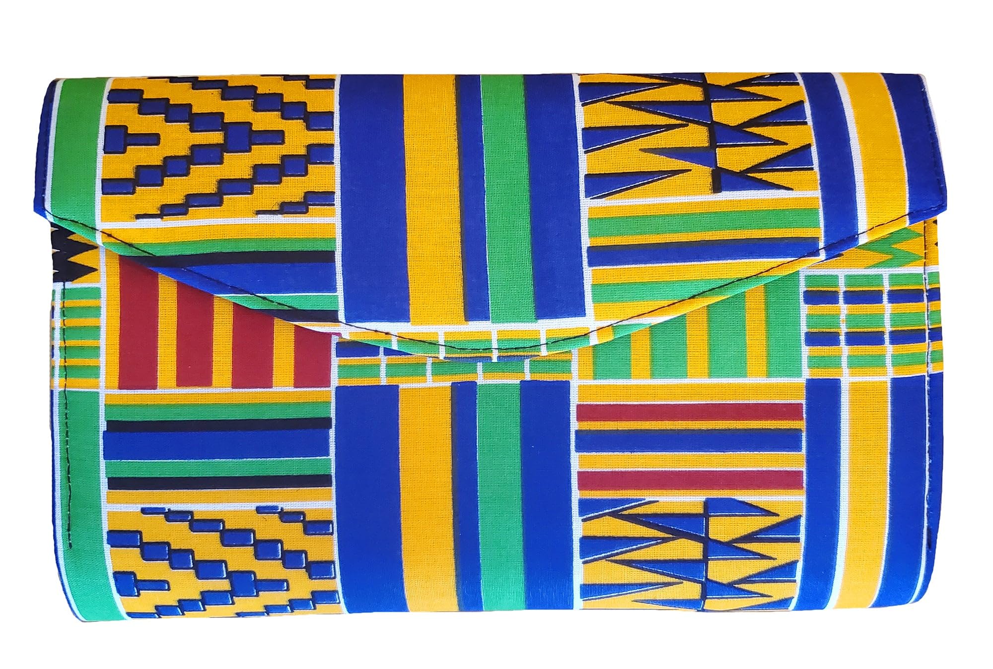 Stylish African Print Clutch Purse for Women - Handmade Ankara Fabric Evening Bag - Perfect for Parties, Weddings & Special Occasions