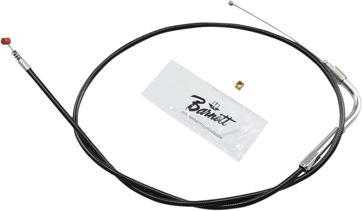 Barnett Performance Products Black Vinyl Idle Cable 1013040015 - Replacement Motorcycle Throttle Cable for Smooth Acceleration | Perfect for Harley, Honda, Yamaha & More Cruiser Bikes