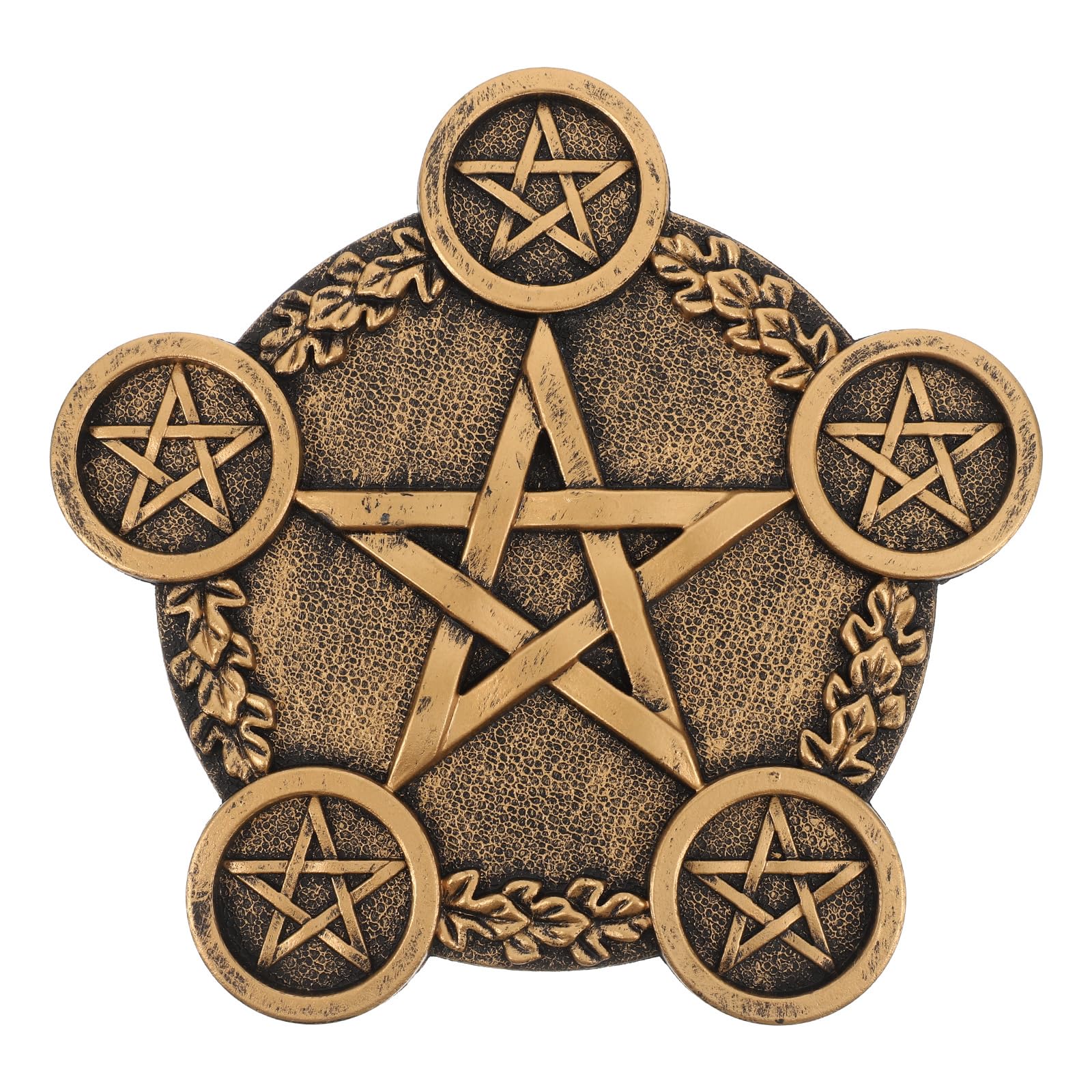 NUOBESTY Star Candle Holder - Astrology Pentacle Altar Plate, Resin Tealight Holder Tray for Witchcraft, Wiccan & Tarot Rituals - Perfect for Meditation, Home Decor & Spiritual Ceremonies