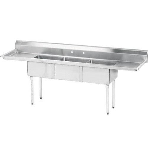 Advance Tabco FE-3-1515 15RL 3-Compartment Stainless Steel Commercial Sink - 15