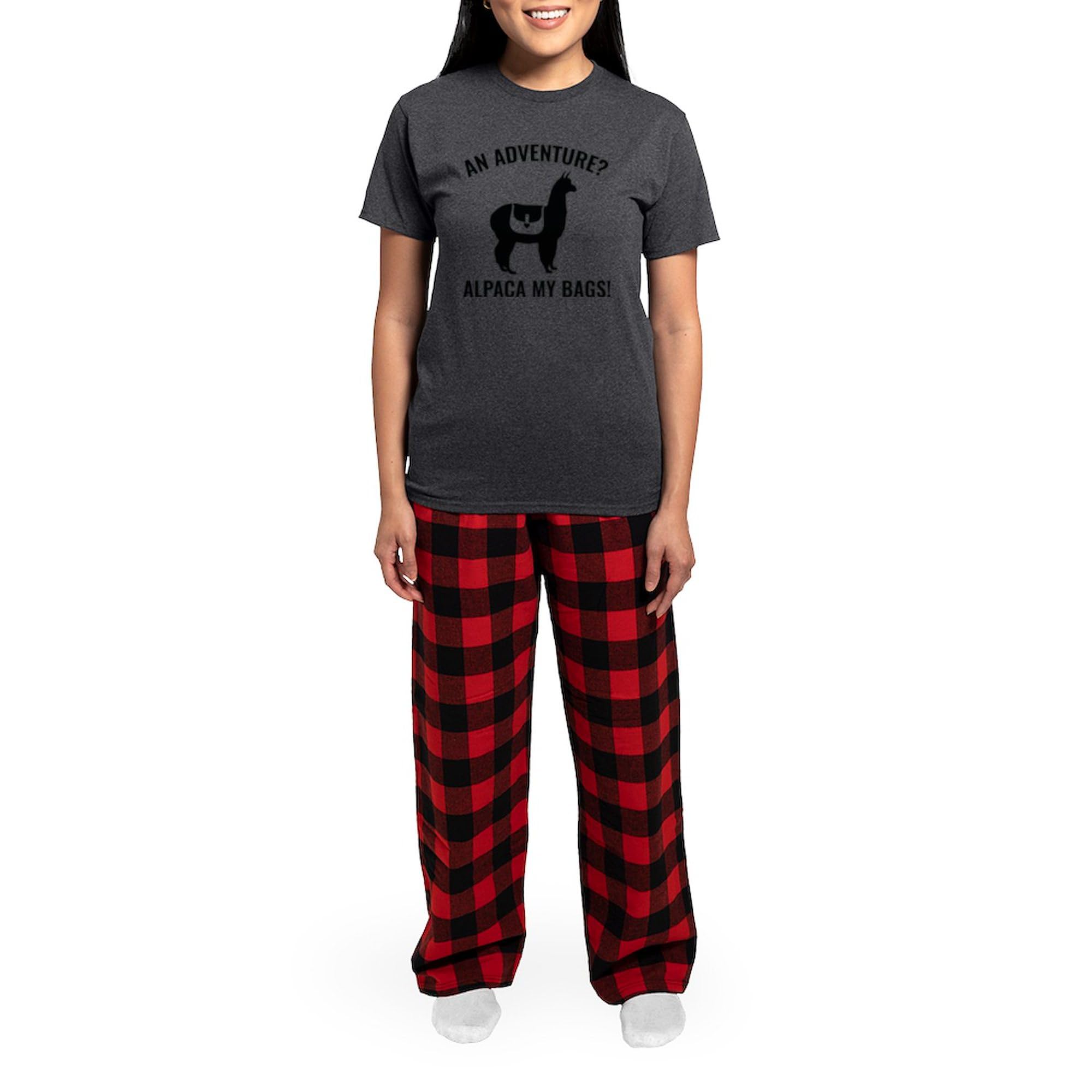 Alpaca My Bags Women's Lightweight Pajama Set - Charcoal Novelty Sleepwear for Women | Cozy Lounge & Sleepwear for Relaxing Evenings