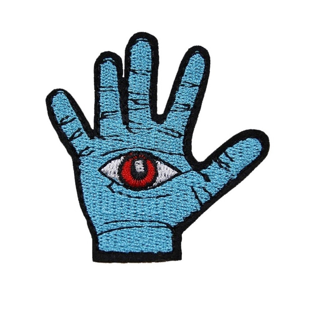 All Seeing Eye Iron On Patch - Premium Embroidered DIY Sewing Patch for Jackets, Bags & Hats - Occult Symbol Fashion Accessory for Gothic Clothing & Costumes