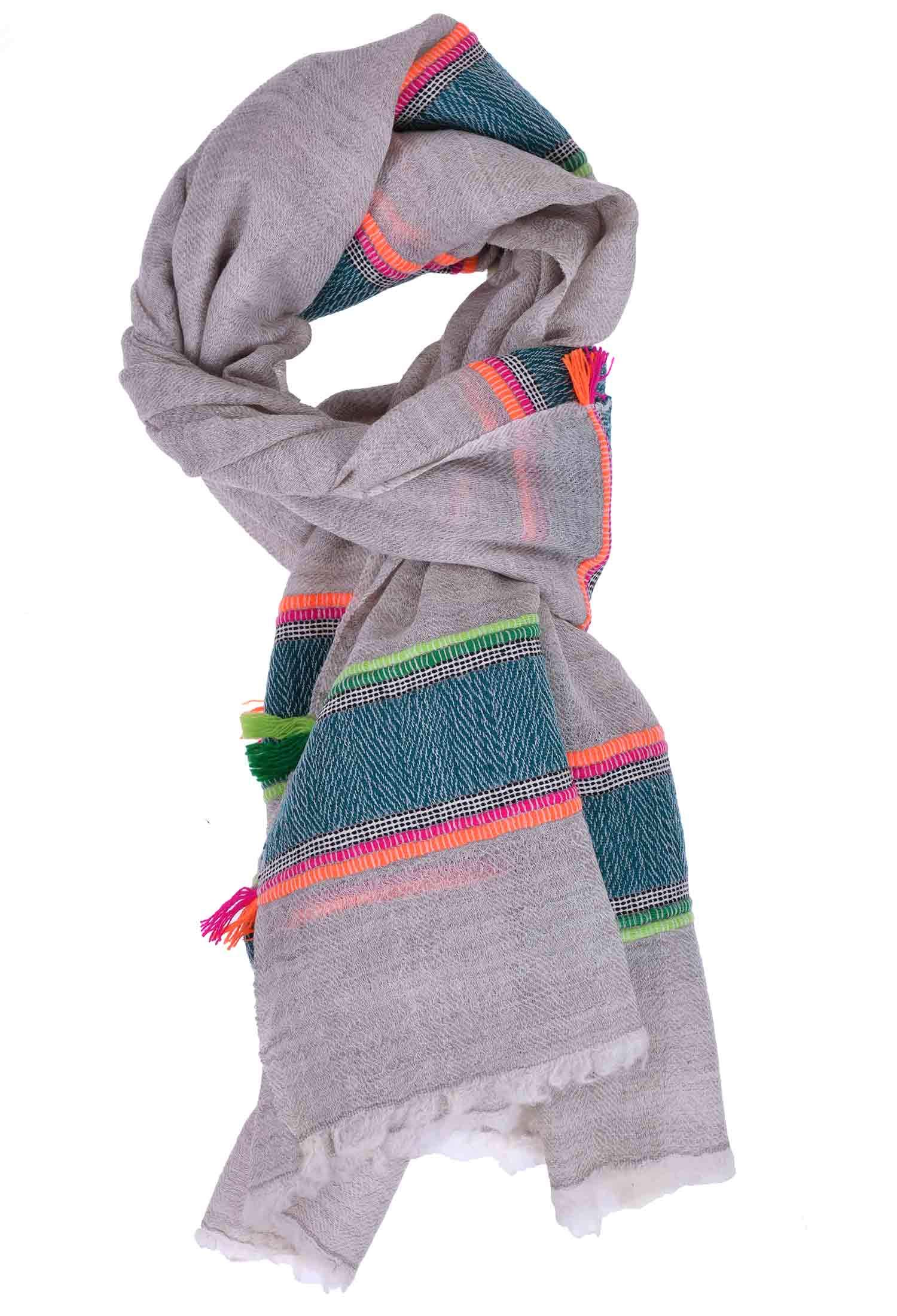 De Kulture Himalayan Hand Woven 100% Pashmina Wool Stole Shawl Scarf - Warm Luxury Wrap for Women, Perfect for Winter, Weddings & Special Occasions
