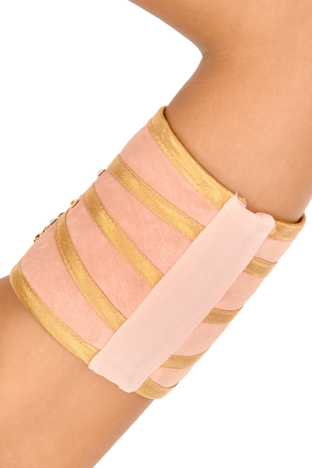 Nefertiri Upper Arm Cuffs (Pair) - Elegant Egyptian-Inspired Arm Jewelry for Women - Perfect for Costume Parties, Belly Dancing & Boho Fashion
