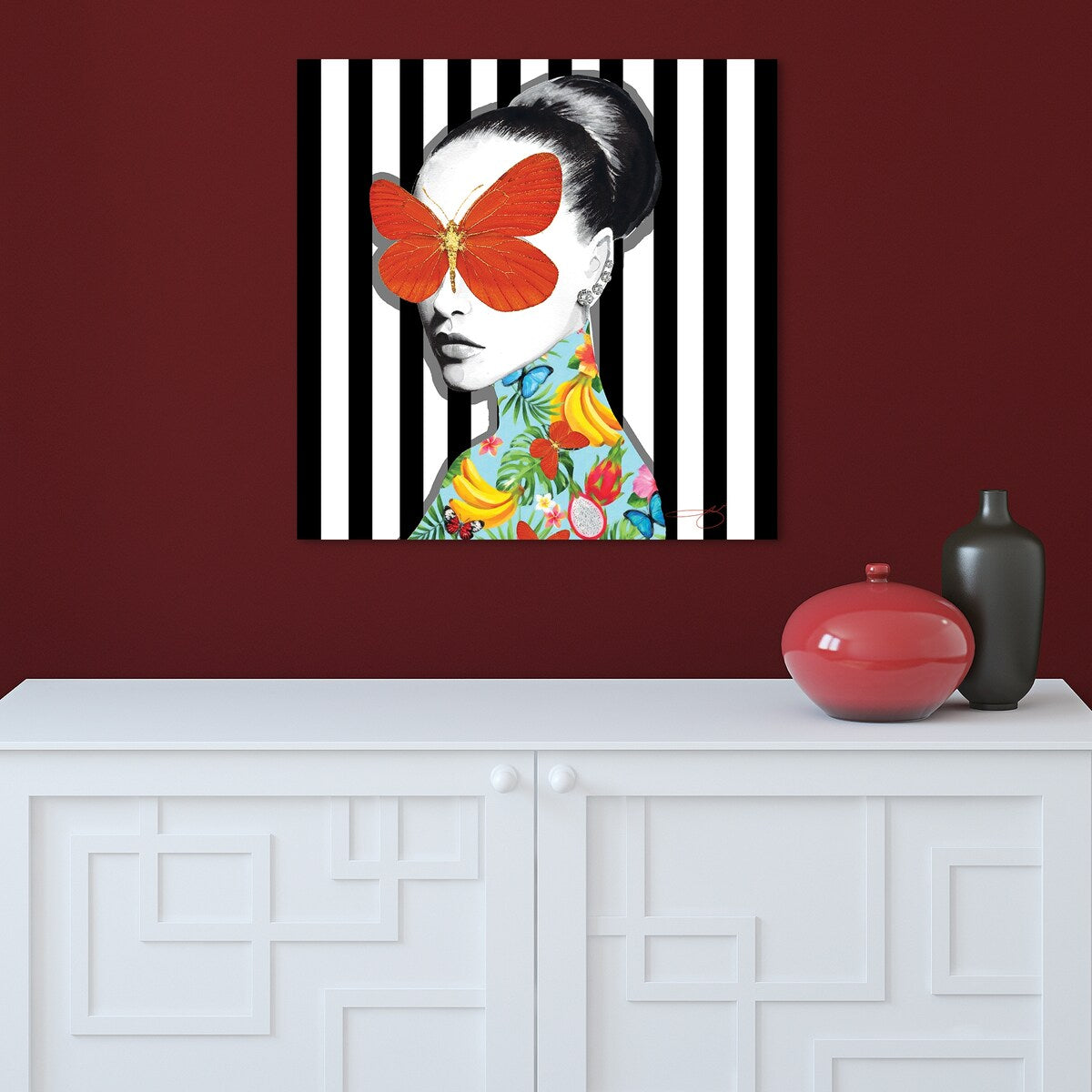 Elegant Frameless Tempered Glass Wall Art with Floral Design - Perfect for Living Room, Bedroom & Office Decor
