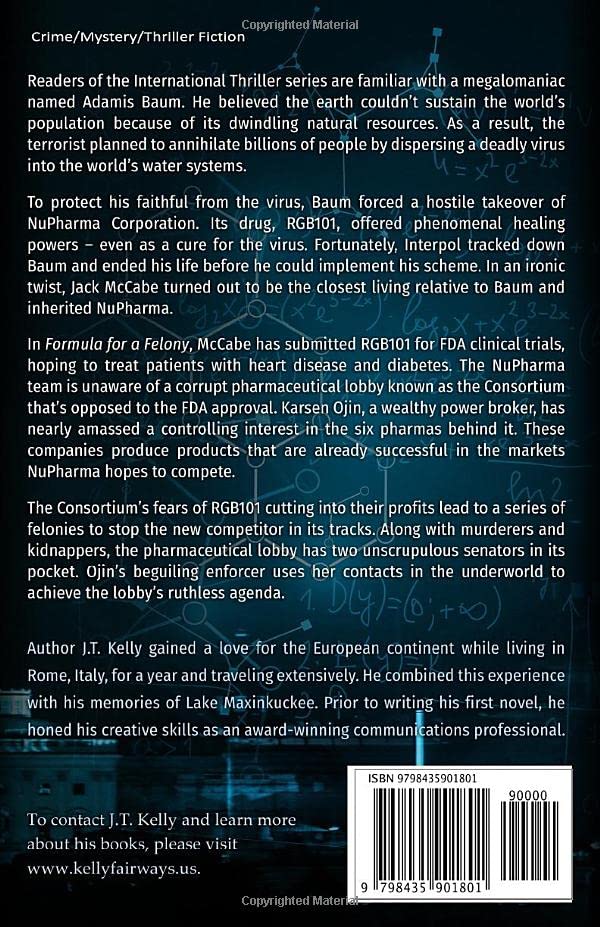 Formula For A Felony: Thriller Book 4 - International Crime Suspense for Travel Reading
