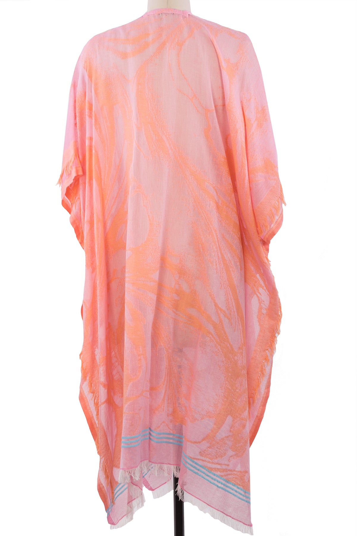Stylish Vibrant Fringed Hem Ruana Shawl Wrap - Boho Chic Women's Fashion for Fall & Winter - Perfect for Parties, Weddings & Cozy Evenings