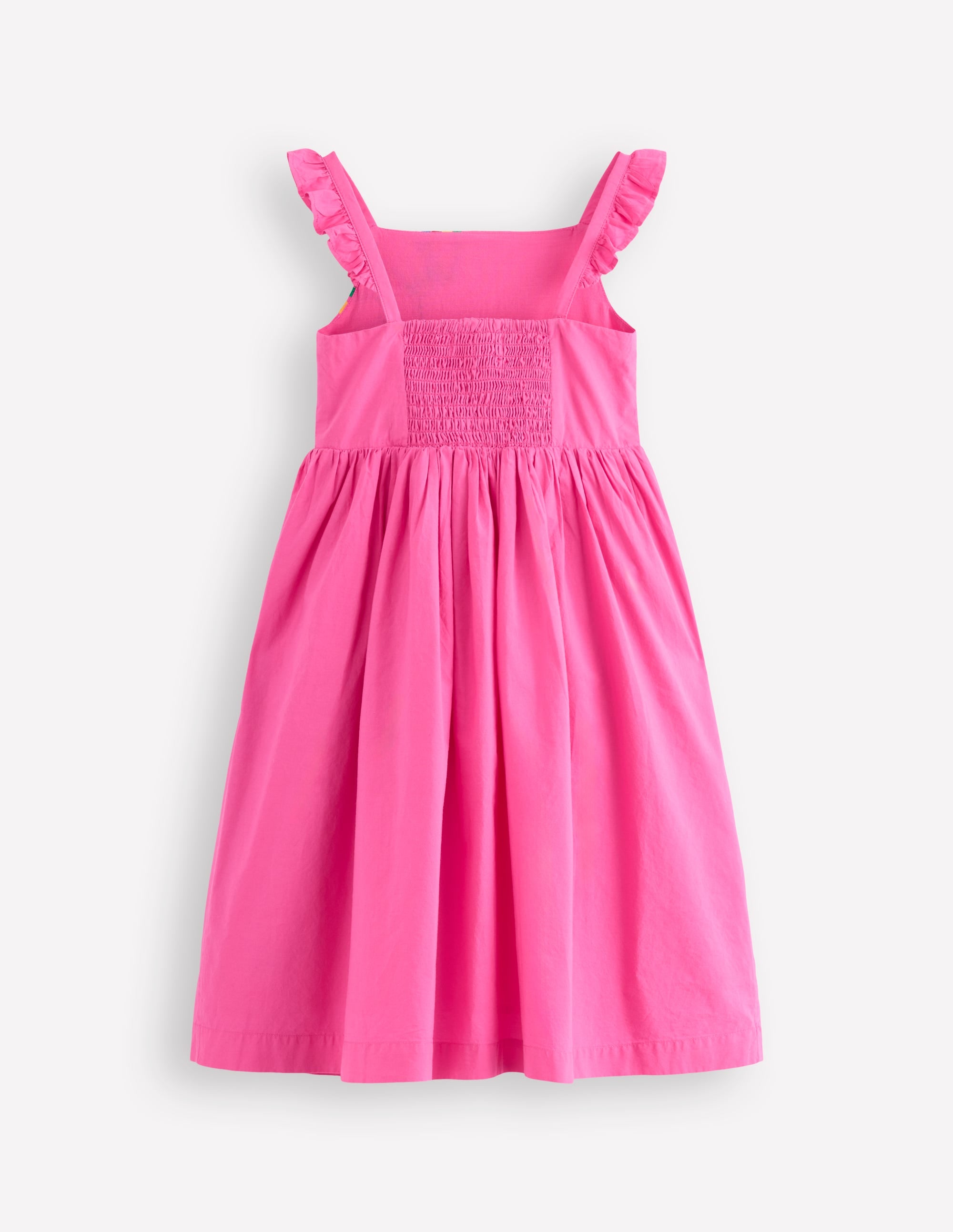 Annalisa Appliqué Sundress in Sorbet Pink with Bird Design - Perfect for Summer Beach Vacations & Garden Parties