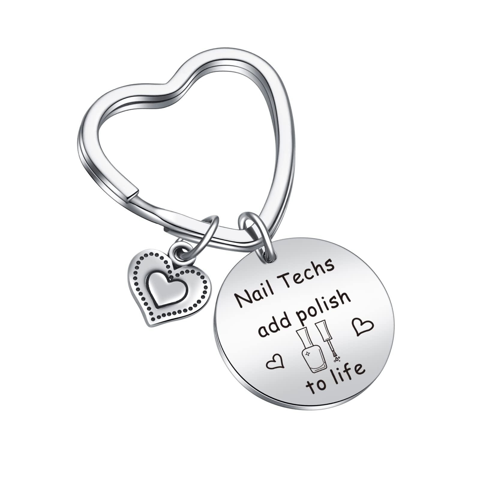 Nail Technician Jewelry Keychain - Perfect Gift for Nail Artists, Manicurists & Nail Stylists | Unique Nail Polish Themed Keychain for Professionals & Enthusiasts | Ideal for Salons, Appreciation Gifts & Daily Use