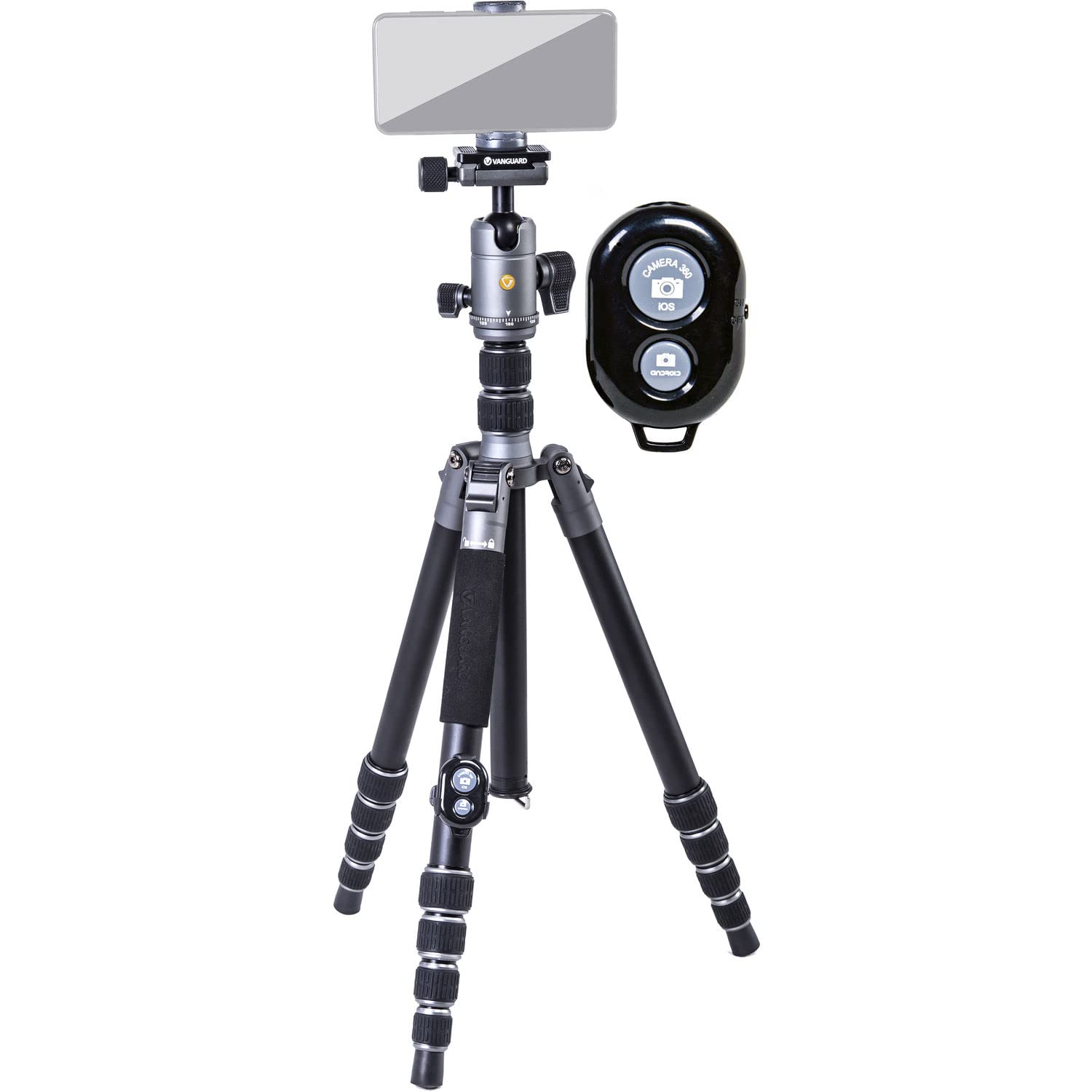 Vanguard VEO 3GO 265HAB 26mm Aluminum Travel Tripod - Lightweight & Compact for Photography, Hiking & Outdoor Adventures