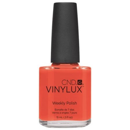 Creative Nail Vinylux Nail Lacquer - Electric Orange (0.5 fl oz) | Long-Lasting Polish for Manicures & Pedicures | Perfect for Summer Nails & Salon Quality At Home