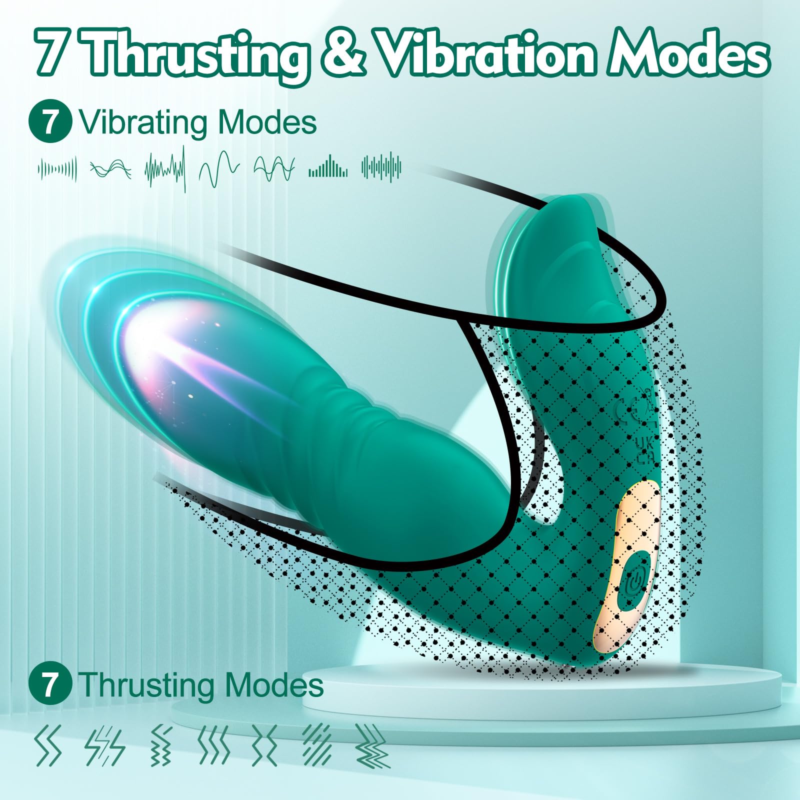 **Thrusting Wearable G-Spot & Clitoral Vibrator for Women – Remote Control APP Butterfly Panty Vibrator with 7 Thrusting & 7 Vibration Modes, Couples Sex Toy for Clitoral & Anal Stimulation – Perfect for Solo Play & Intimate Couples Game Nights**