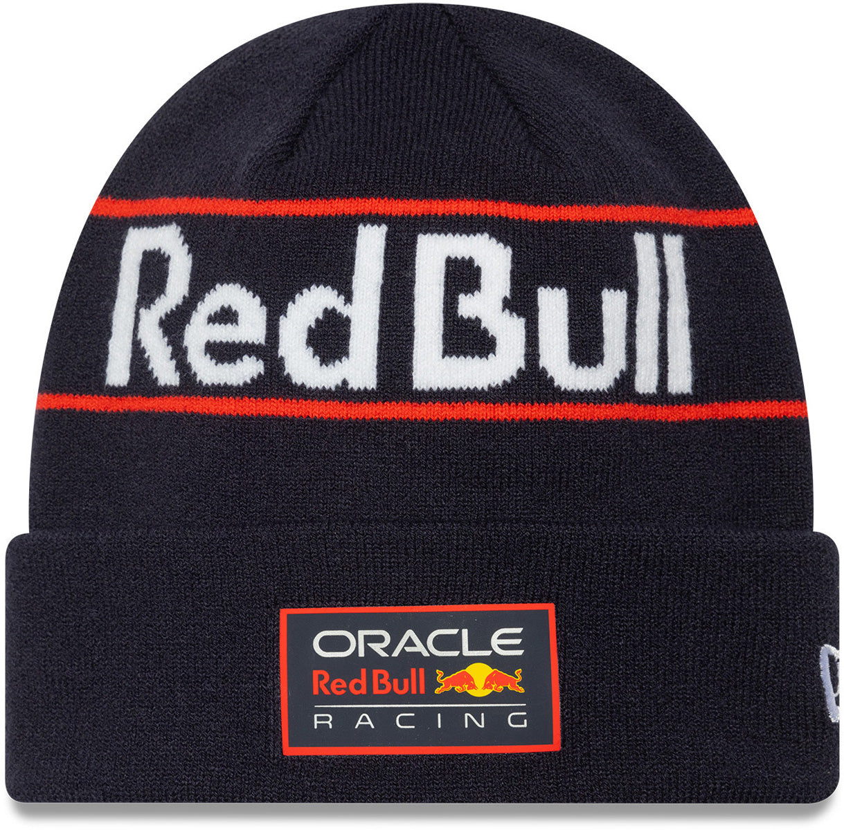 Red Bull F1 Racing Team New Era Wordmark Cuff Beanie - Official Formula 1 Merchandise for Cold Weather & Motorsport Fans