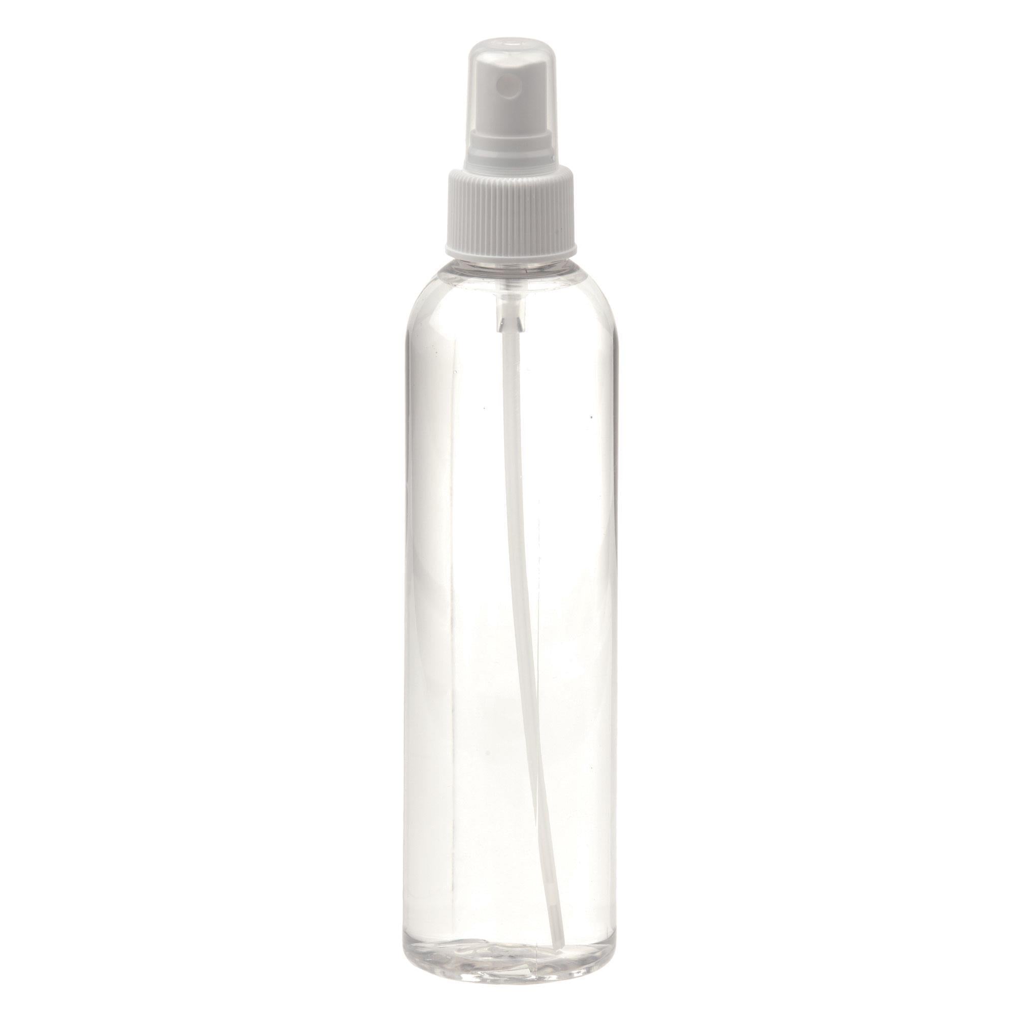 Clear Plastic Spray Bottle with Fine Mist Nozzle - Refillable for Cleaning, Beauty, Gardening & DIY Projects