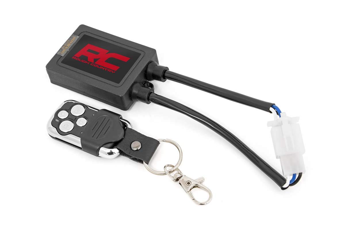 Rough Country 70070 LED Wireless Remote Controller for Off-Road Lights - Black | Waterproof & Durable | Perfect for Jeep, Truck & ATV Night Driving