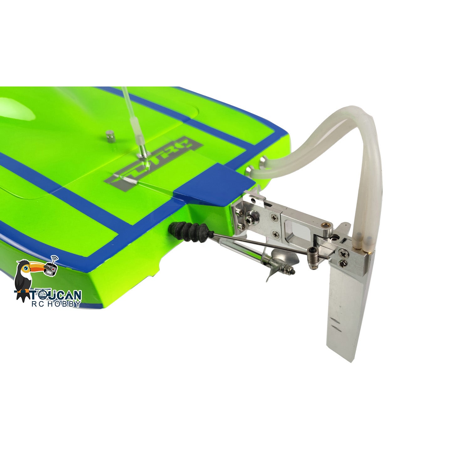 High-Speed E32 Fiberglass Catamaran Green Electric RC Racing Boat - PNP with Motor, Servo, ESC & CNC Cooling System | US Stock | Perfect for Lake Racing & RC Hobby Enthusiasts