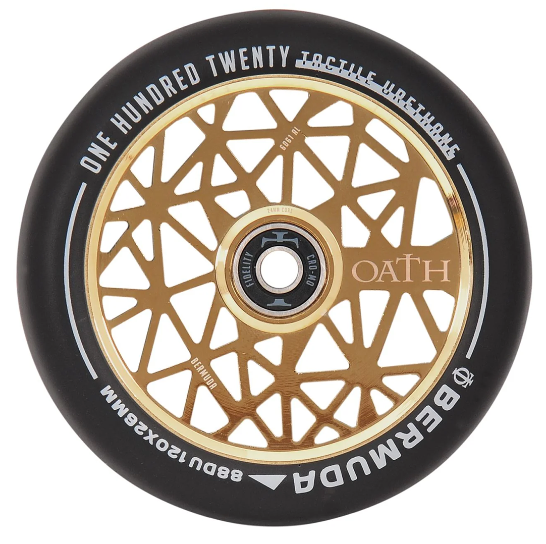 Oath Bermuda 120mm Skateboard Wheels - High Performance for Cruising, Longboarding & Street Skating