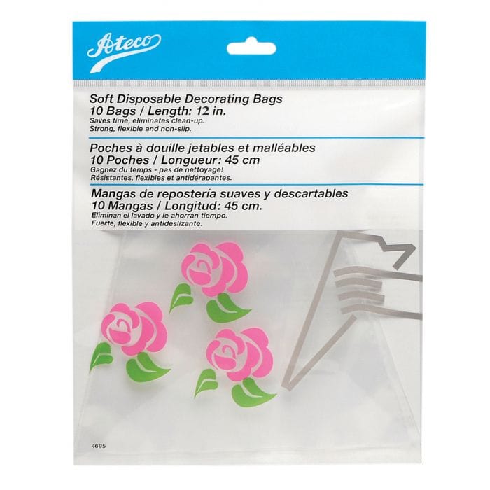 10-Pack Disposable Pastry Bags for Baking, Cake Decorating, Icing & Piping - Perfect for Home Bakers & Professional Chefs