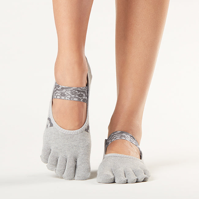 ToeSox Mia Grip Yoga Socks - Non-Slip Grip Socks for Pilates, Barre & Dance - Improve Balance & Stability During Workouts