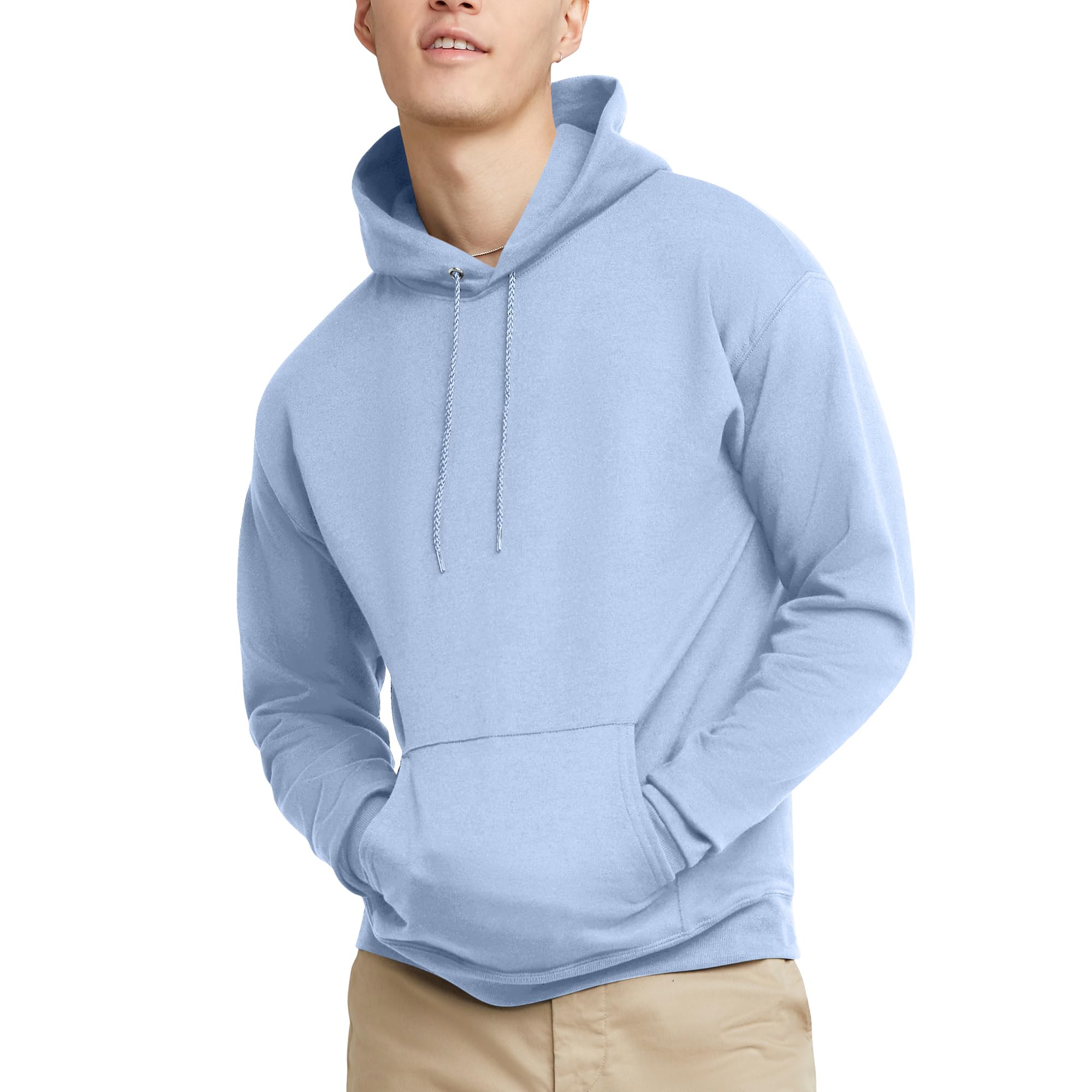 Hanes EcoSmart Hooded Pullover Sweatshirt for Men - Soft & Comfortable Fleece Hoodie for Casual Wear, Gym, and Outdoor Activities