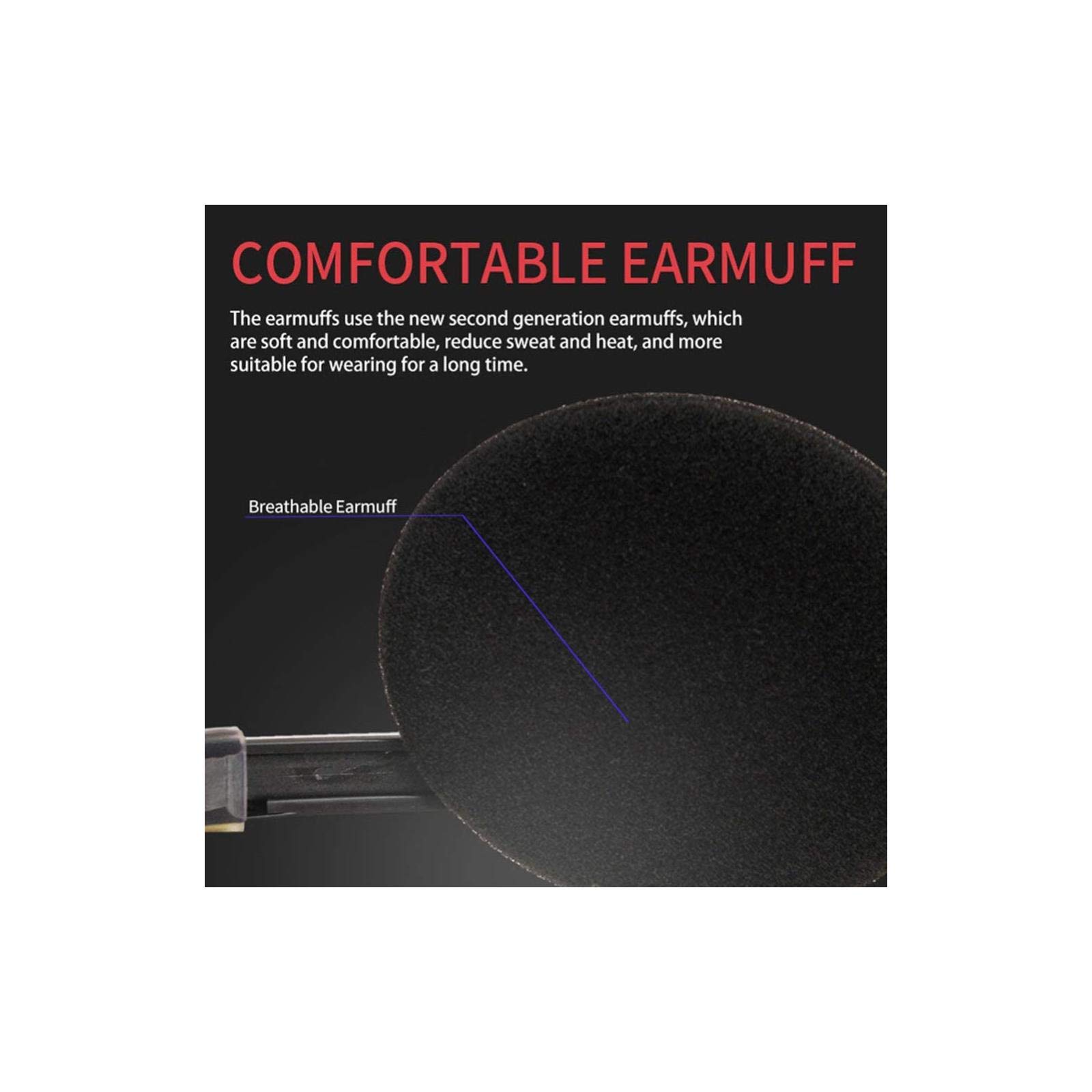 JIUCHEN USB Computer Headset with Noise Cancelling & Omnidirectional Microphone - PC Gaming Headphones for Online Classes, Meetings, Work from Home | Compatible with Desktop, Laptop (Mute Function Included)