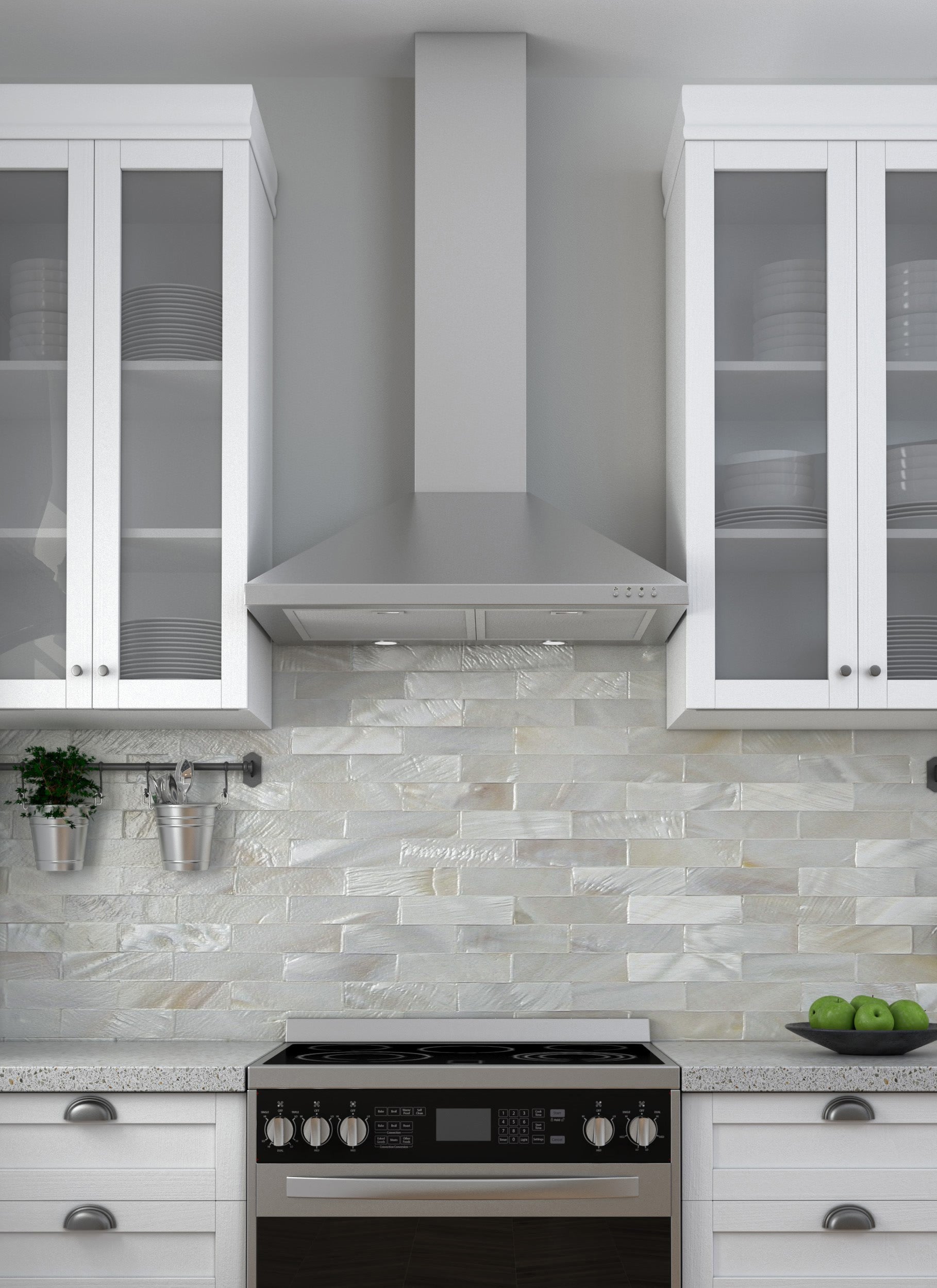 30 Inch Pyramid Stainless Steel Range Hood - Powerful Kitchen Ventilation for Stove, Cooktop & Gas Range - Perfect for Modern & Farmhouse Kitchens