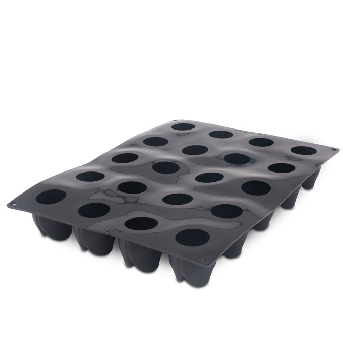 Pavoflex Silicone Tulip Mold by Antonio Bachour - 20 Cavity Baking Molds for Cupcakes, Chocolates, Candies & DIY Desserts