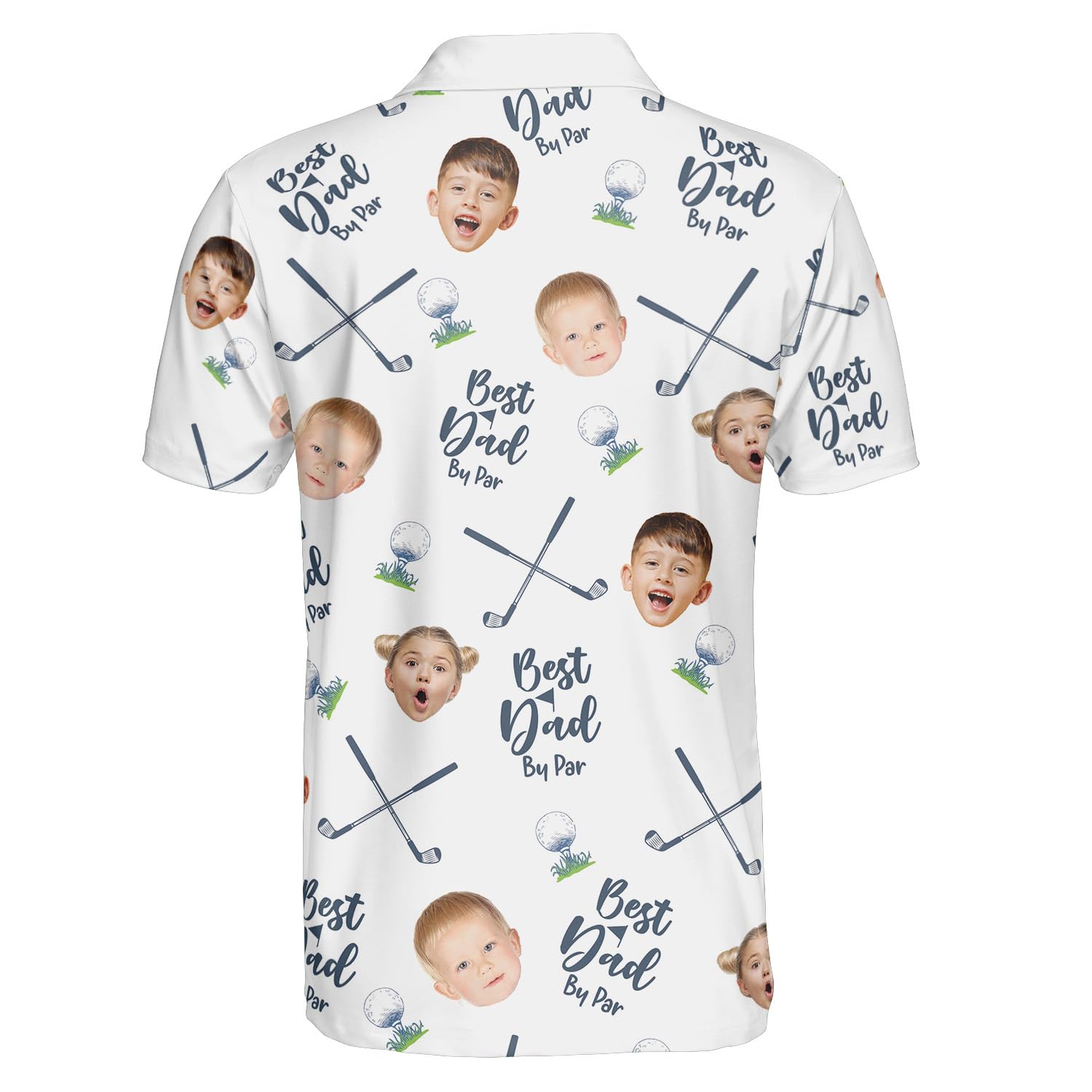 Custom Personalized Men's Golf Shirt | Best Dad Golf Polo for Golf Lovers | Unique Father's Day Gift for Golfers | Perfect for Golf Tournaments & Father's Day Celebrations