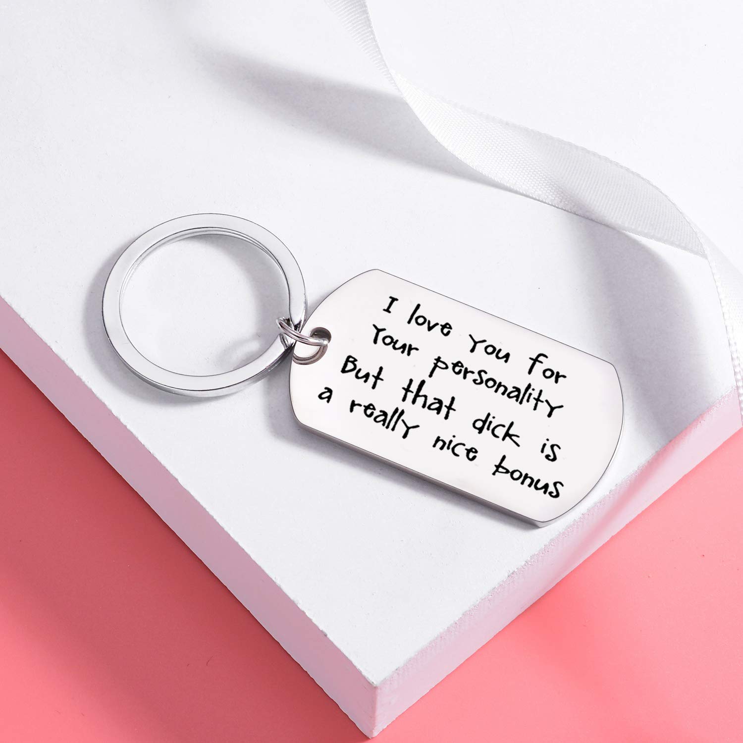 Funny Couples Keychains - Cute Boyfriend Girlfriend Gifts for Valentine's Day, Anniversary & Romantic Occasions - Perfect for Date Nights, Love Tokens and Relationship Keepsakes