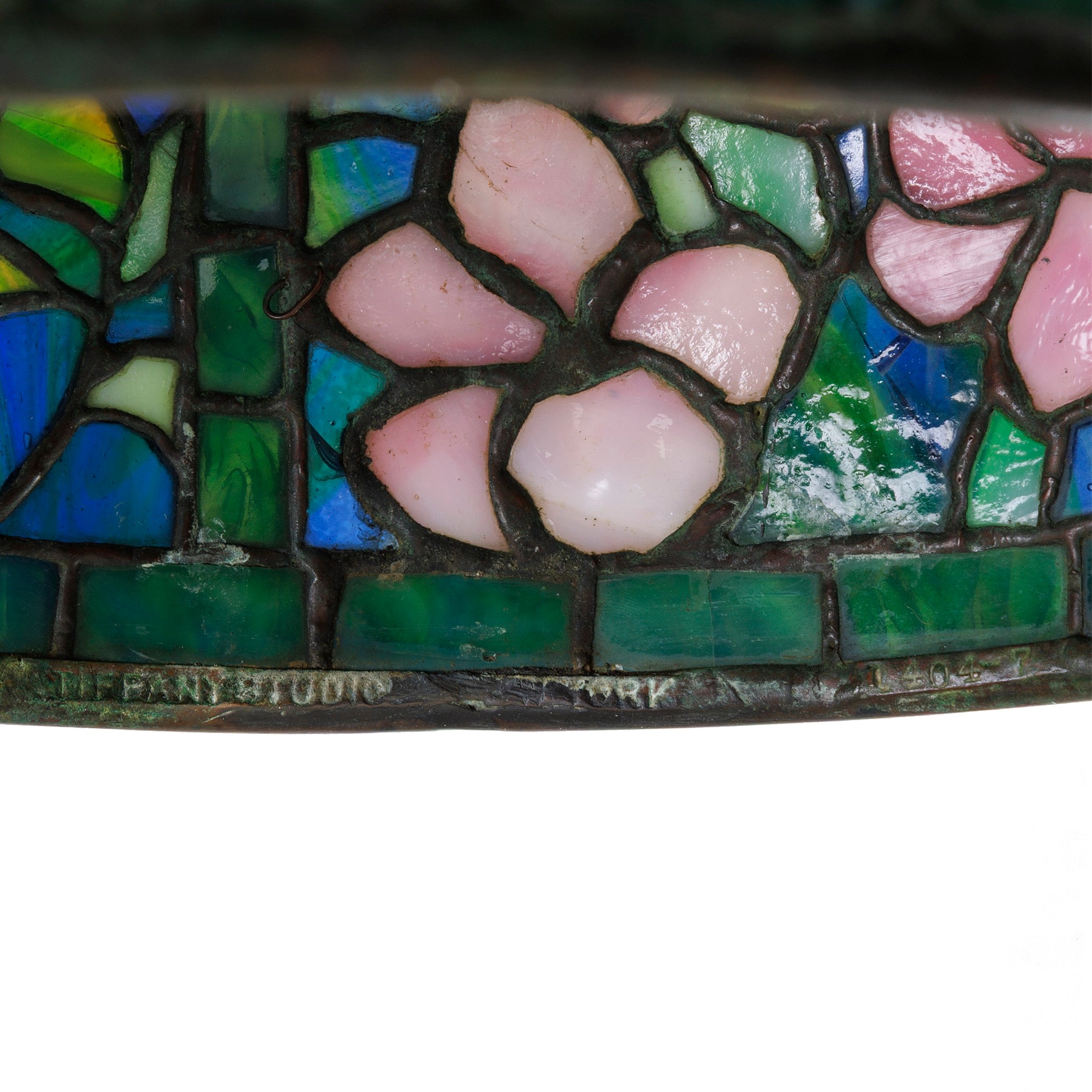 Tiffany Studios New York Pony Azalea Table Lamp - Antique Stained Glass Tiffany Style Lamp for Home Decor, Living Room, Bedroom Lighting