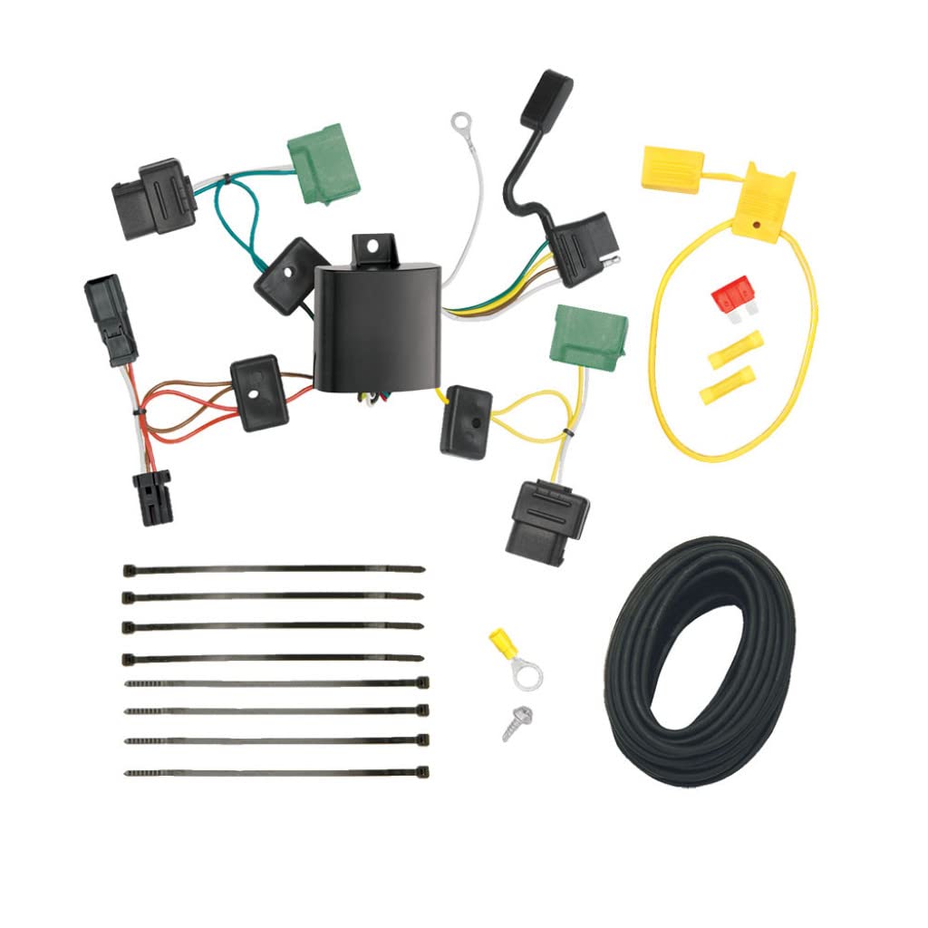 Draw-Tite T-Connector Wiring Harness for 2006-2011 Mercury Milan - 16 Gauge Circuit Protected Modulite with 4-Way Flat Plug & Play Trailer Connector - Easy Installation for Towing & Hauling