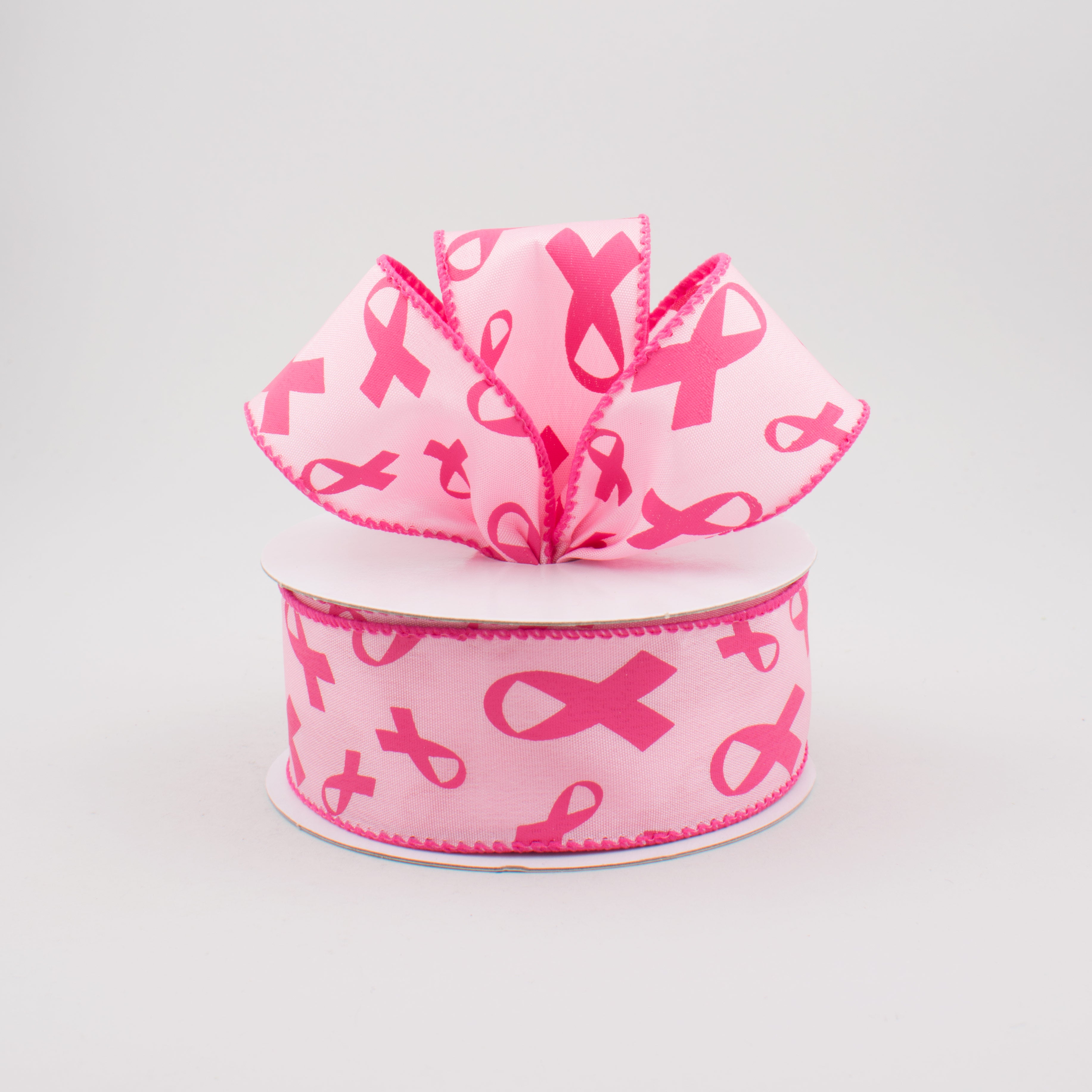 1.5 Inch Pink Support Ribbon - 10 Yards Satin Ribbon for Cancer Awareness, Fundraisers & Events - Perfect for Bracelets, Pins & Decoration