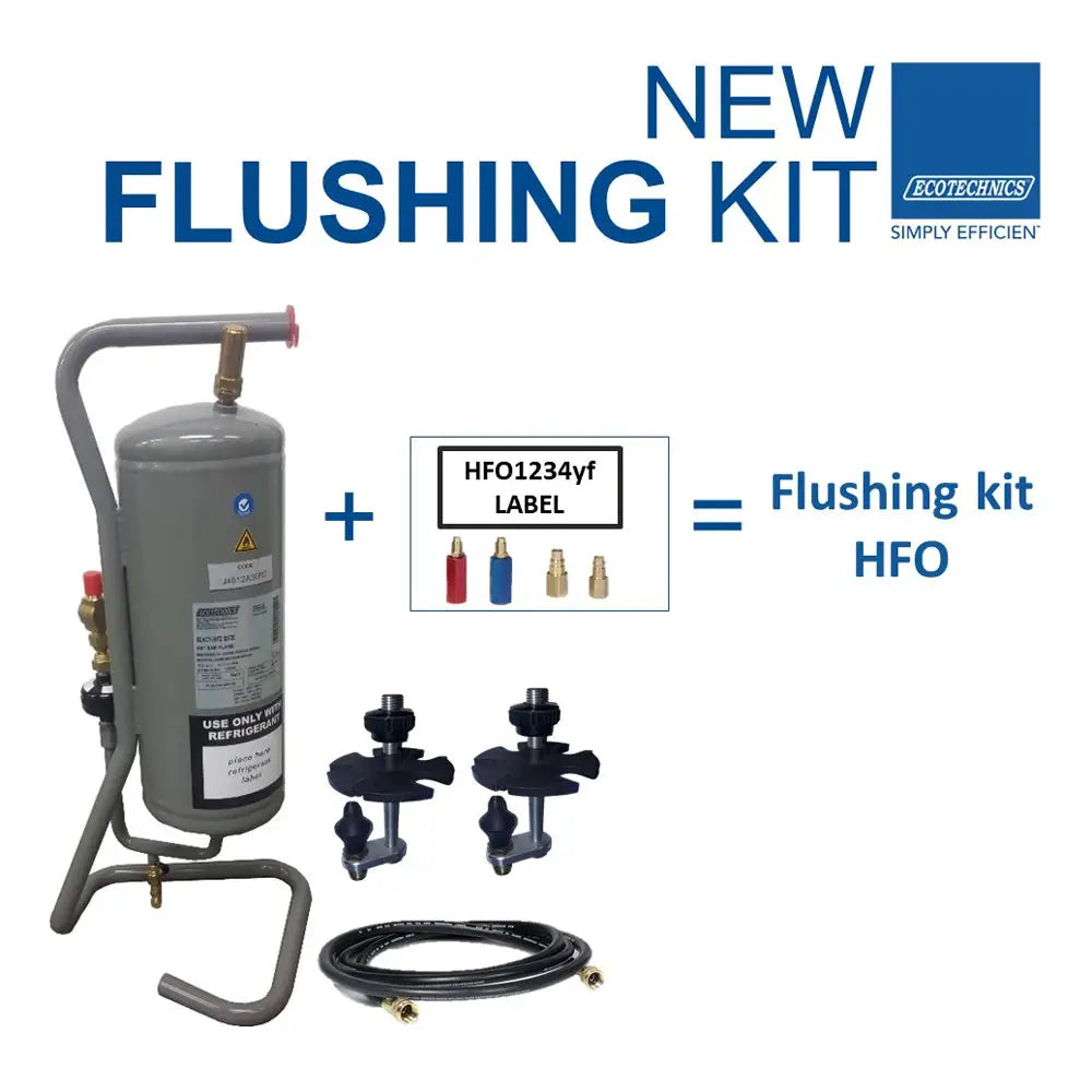 Ecotechnics R1234YF Refrigerant Flushing Kit - Compatible with EEAC830 & AEK102 N21KIT | Professional AC System Maintenance Tool for Automotive Technicians | Perfect for R1234YF Refrigerant Recovery and System Flushing