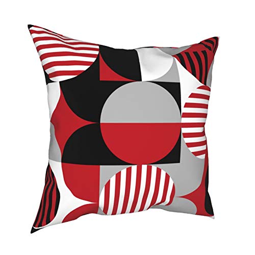 Black Red Gray and White