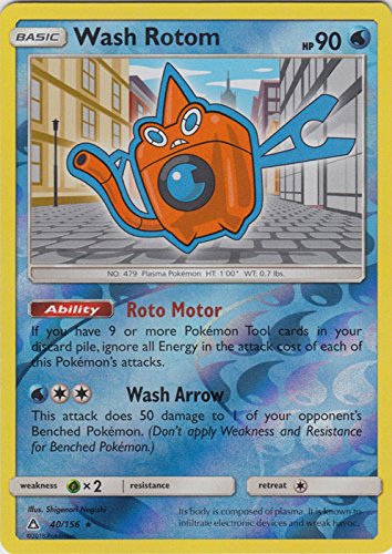 Rare Wash Rotom 40/156 Reverse Holo - Pokemon TCG Collectible for Battles