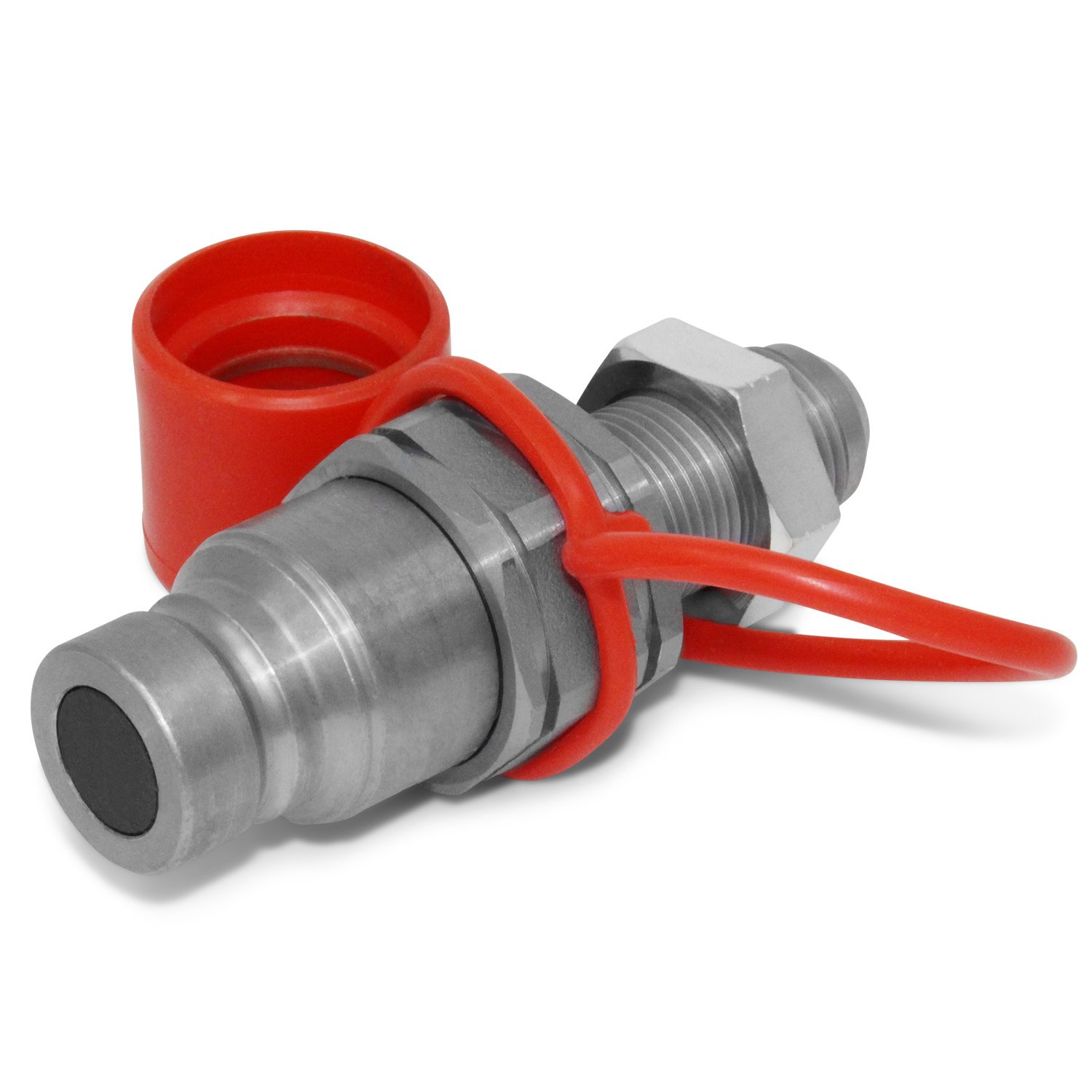 GEHL 131952 Skid Loader Replacement Male Hydraulic Flat Face Quick Coupler - Heavy Duty Hydraulic Coupler for Construction & Farm Equipment - Perfect for Tractors, Excavators & Loaders