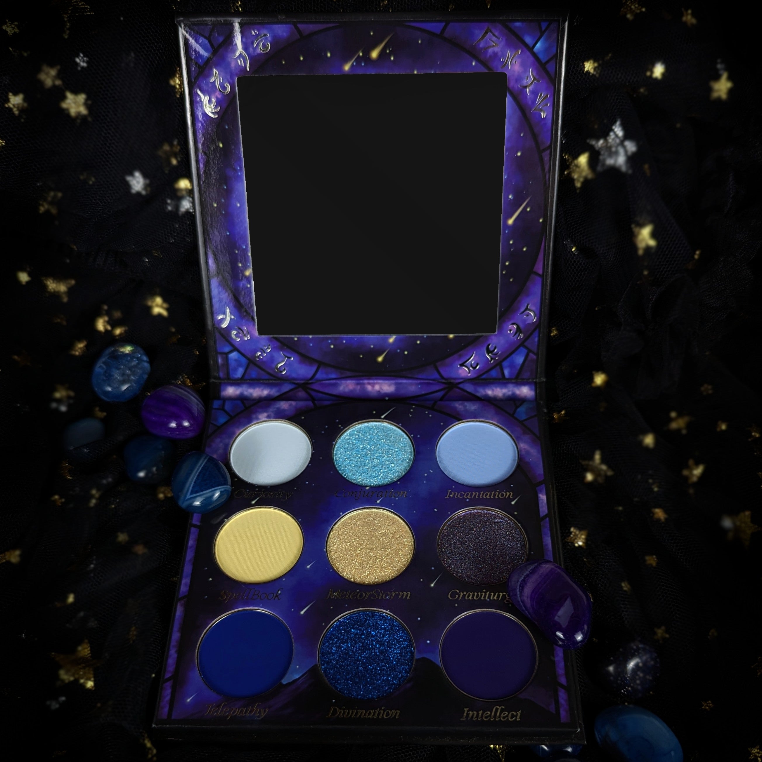 Professional Wizard Eyeshadow Palette - 12 Highly Pigmented Matte & Shimmer Shades for Stunning Eye Makeup | Perfect for Party, Halloween, Cosplay & Everyday Glam Looks