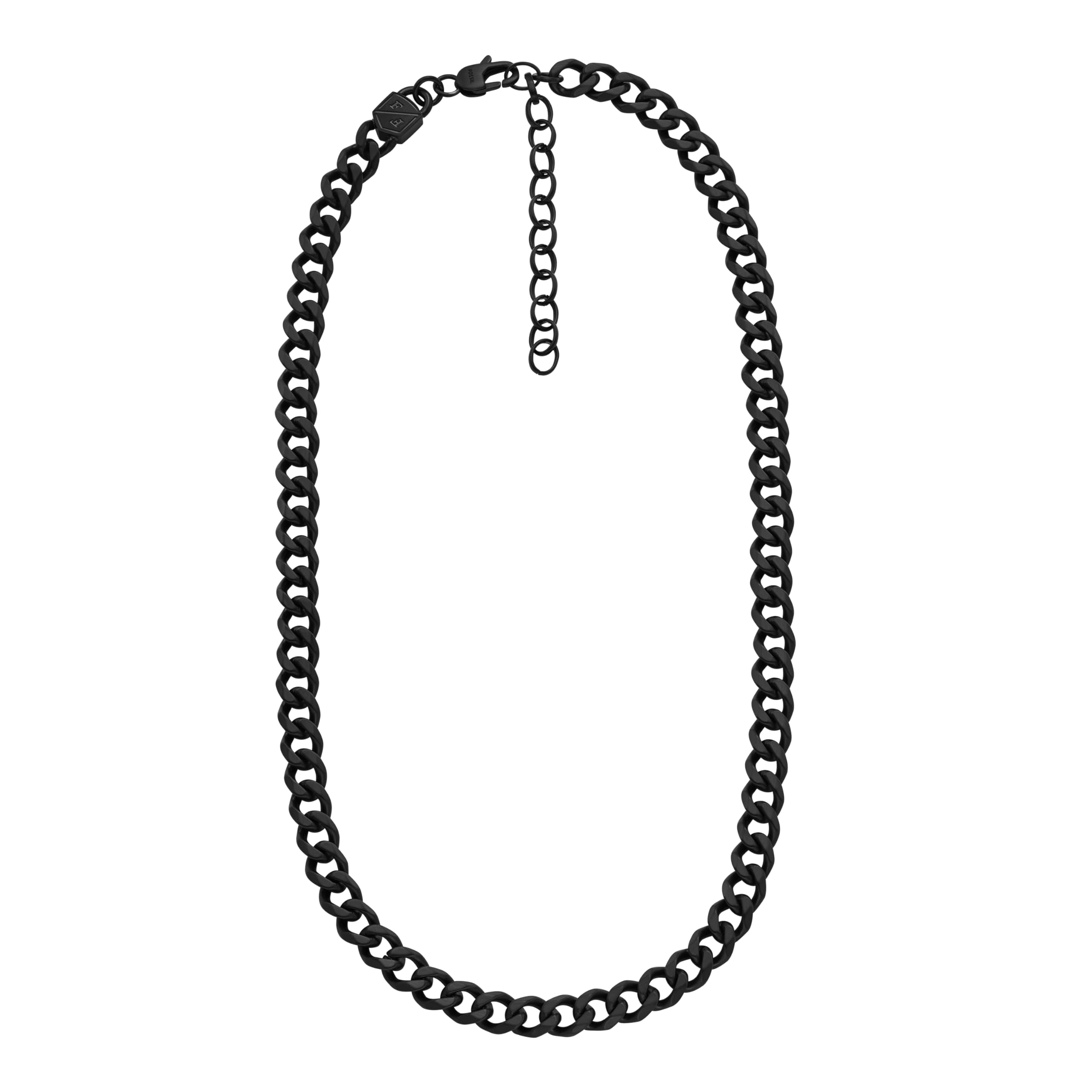 Fossil Men's Stainless Steel or Leather Necklace - Classic & Durable Jewelry for Everyday Wear, Gifts & Special Occasions