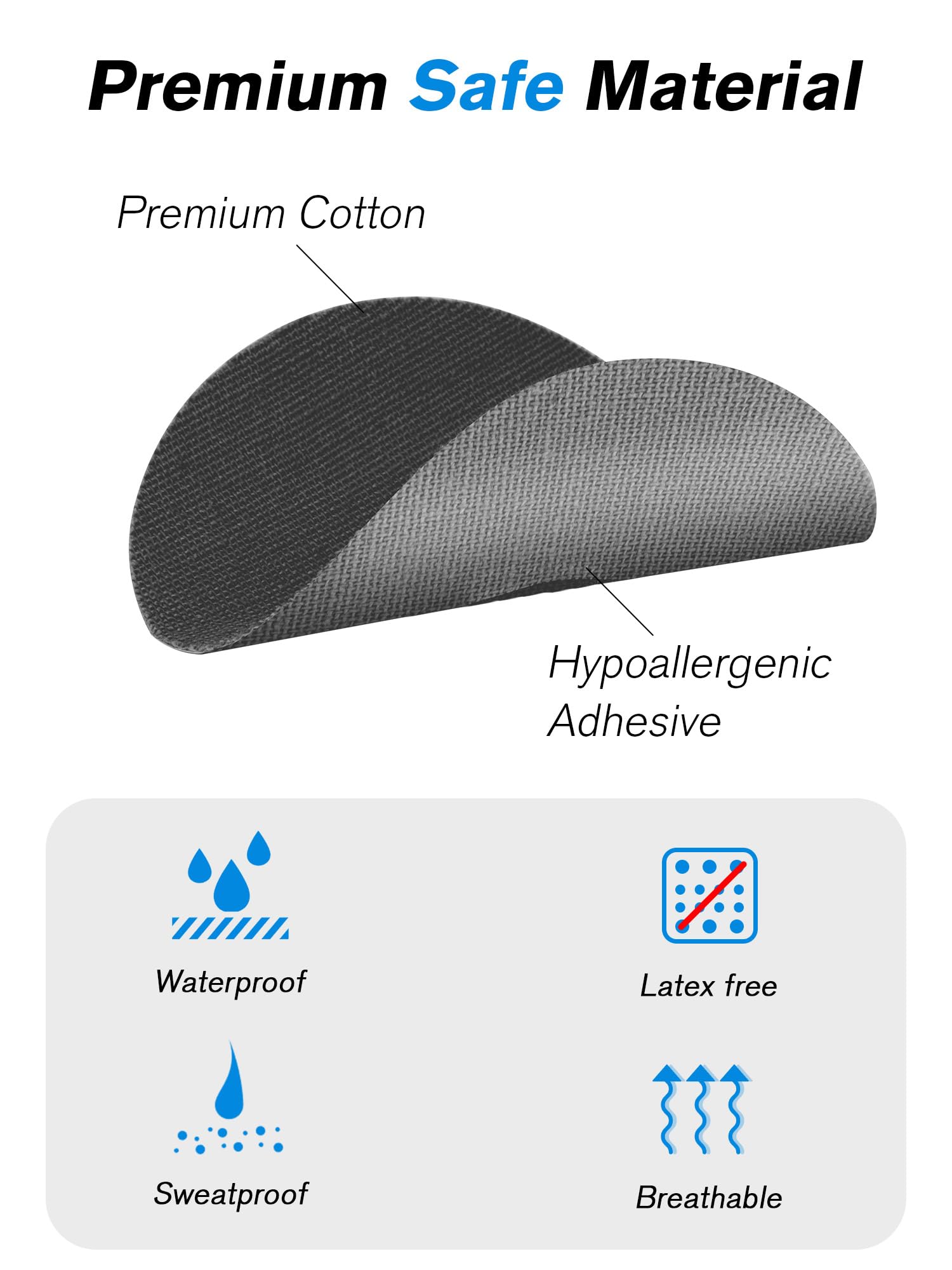 40 Pack Libre 3 Sensor Cover - Waterproof Adhesive Patches for Freestyle Libre 3 CGM - Pre-Cut Strong Hold Tape with Glue-Free Center (Black) - Ideal for Swimming, Sports & Active Lifestyles