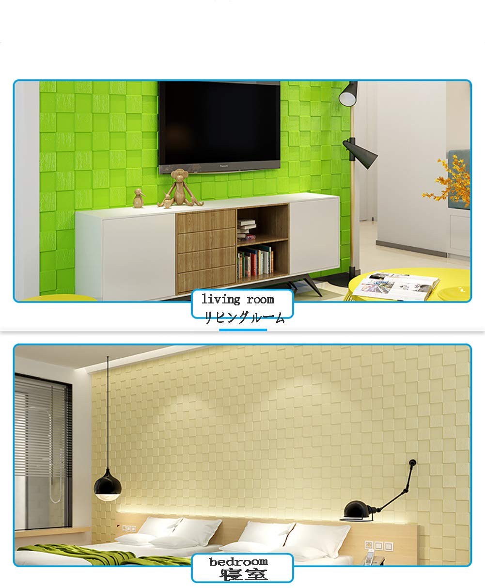 XueMing 3D Brick Wall Panels - Self-Adhesive Peel and Stick Wallpaper (10 Pack, White) for DIY Home Decor, TV Wall & Sofa Background - Easy Installation Removable Wall Stickers for Living Room, Bedroom, Office