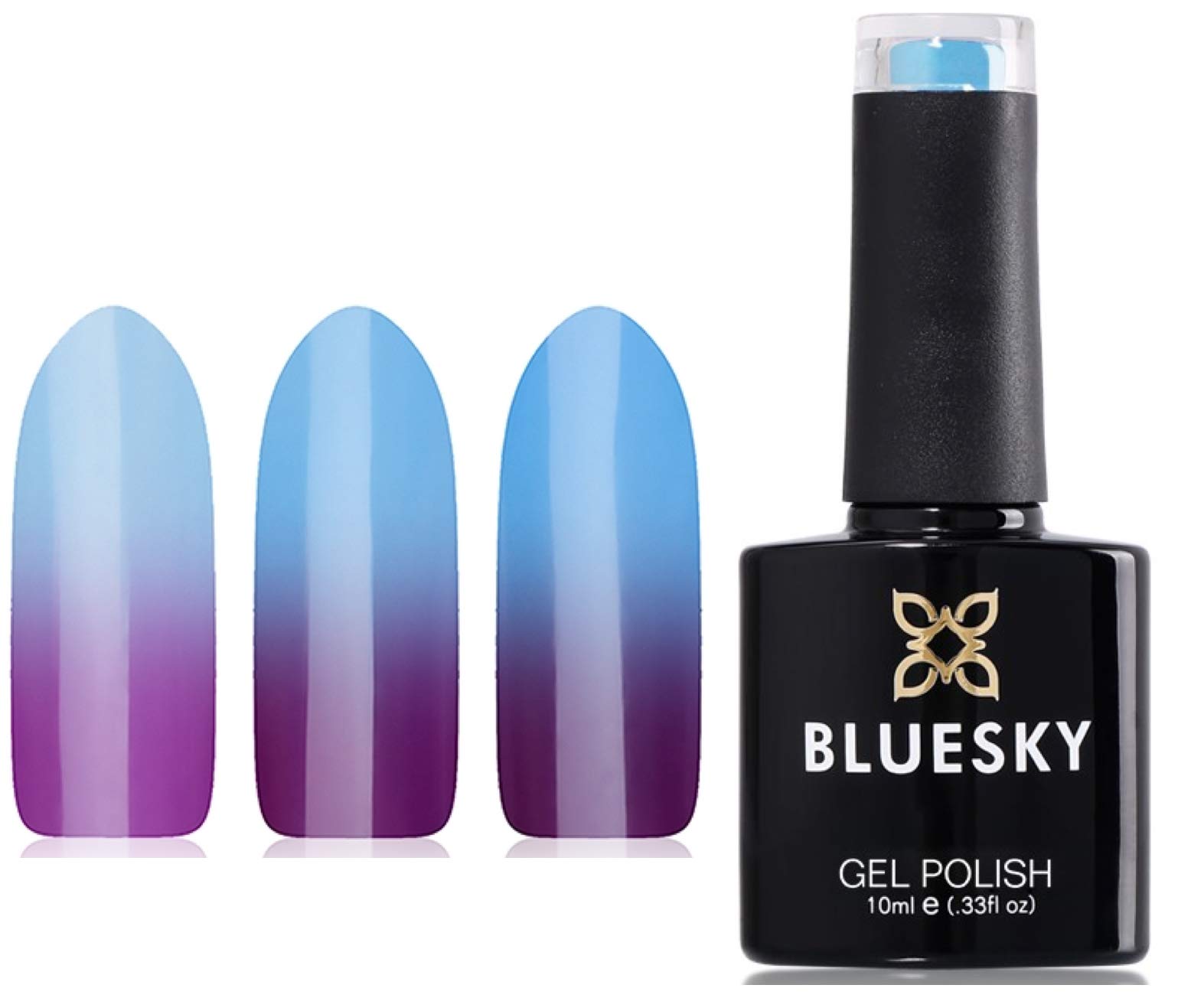 Bluesky Gel Nail Polish - Purple Violet to Blue Color Changing Chameleon TC 04 - UV/LED Lamp Required for Curing - Perfect for Nail Salons, Home Manicures & Special Occasions