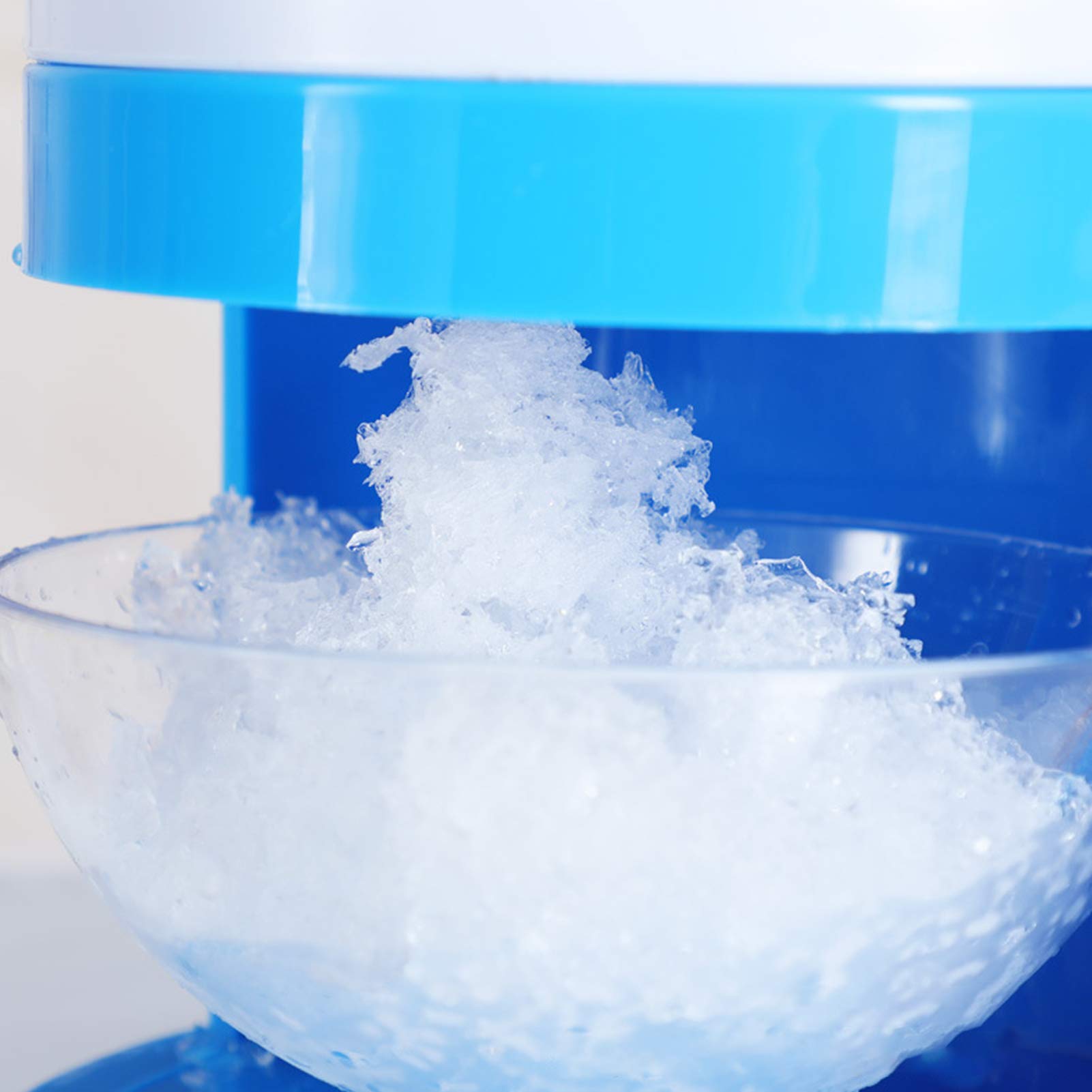 Premium Manual Ice Crusher - Large Capacity Hand Crank Snow Cone Maker & Shaved Ice Machine for Cocktails, Smoothies & Summer Drinks (Blue) - Perfect for Home Bars, Parties & Outdoor Events