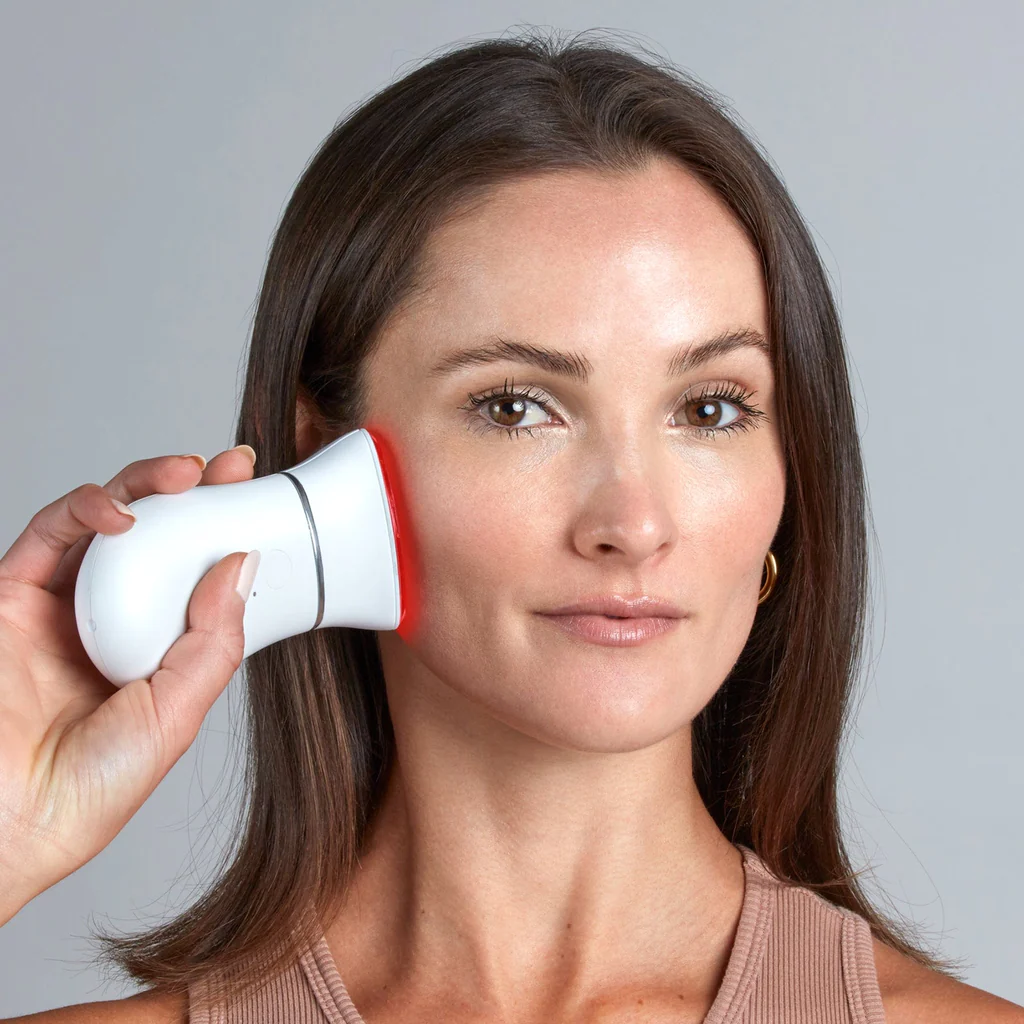 NuFACE Trinity Facial Toning Device with Wrinkle Reducer Attachment - Anti-Aging Microcurrent Skincare for Lifting & Firming - Perfect for Home Use & Professional Treatments