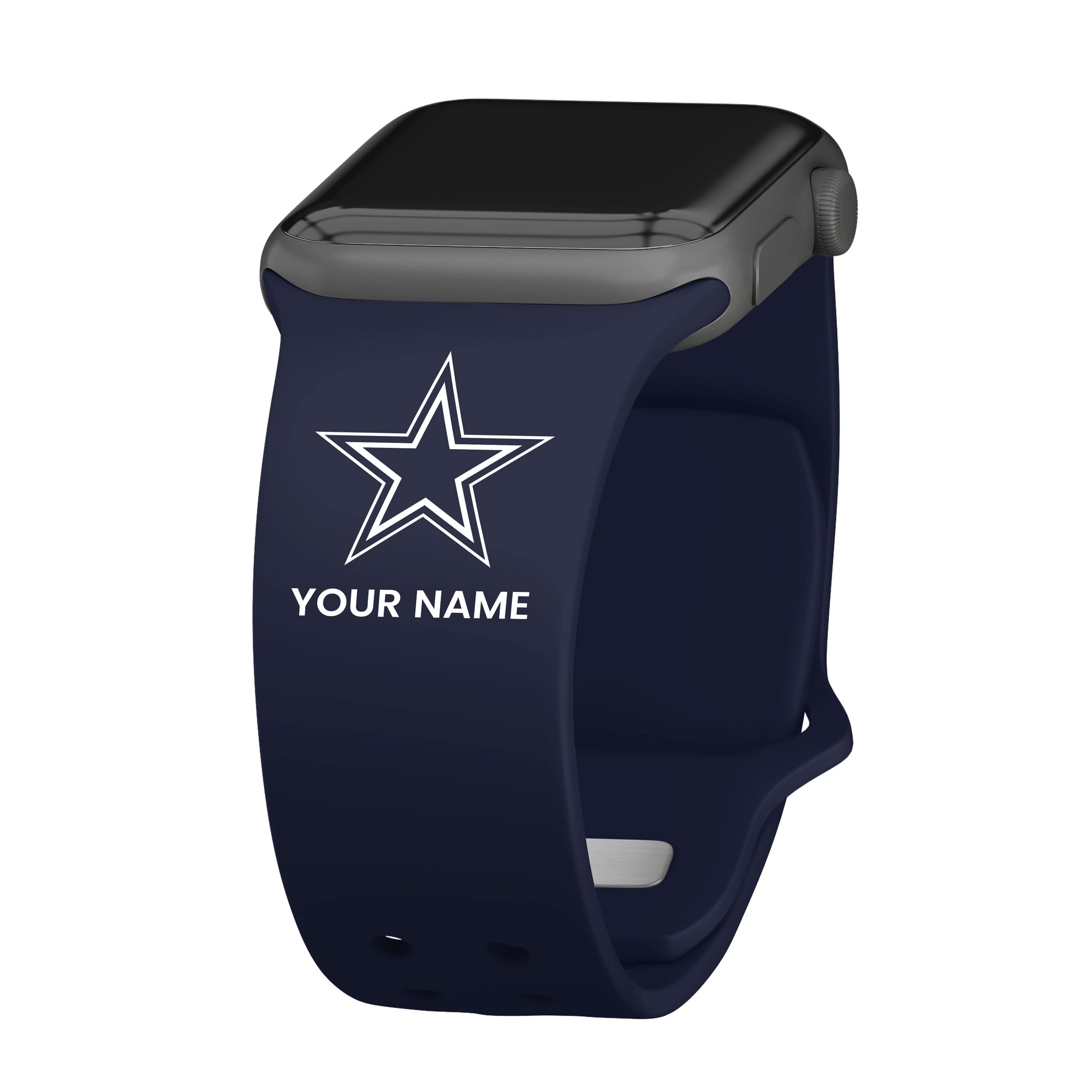 Custom Dallas Cowboys Apple Watch Band - HD Printed Game Time Sports Strap for Series 1/2/3/4/5/6/7/8/SE - Perfect for Football Games, Workouts & Cowboys Fan Gifts