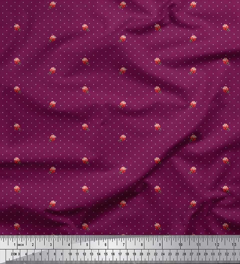 Soimoi Moss Georgette Brown Fabric by The Yard - 42 Inch Wide Printed Dot Fabric for Dresses, Blouses & Home Decor | Lightweight Flowy Material for DIY Fashion & Curtains